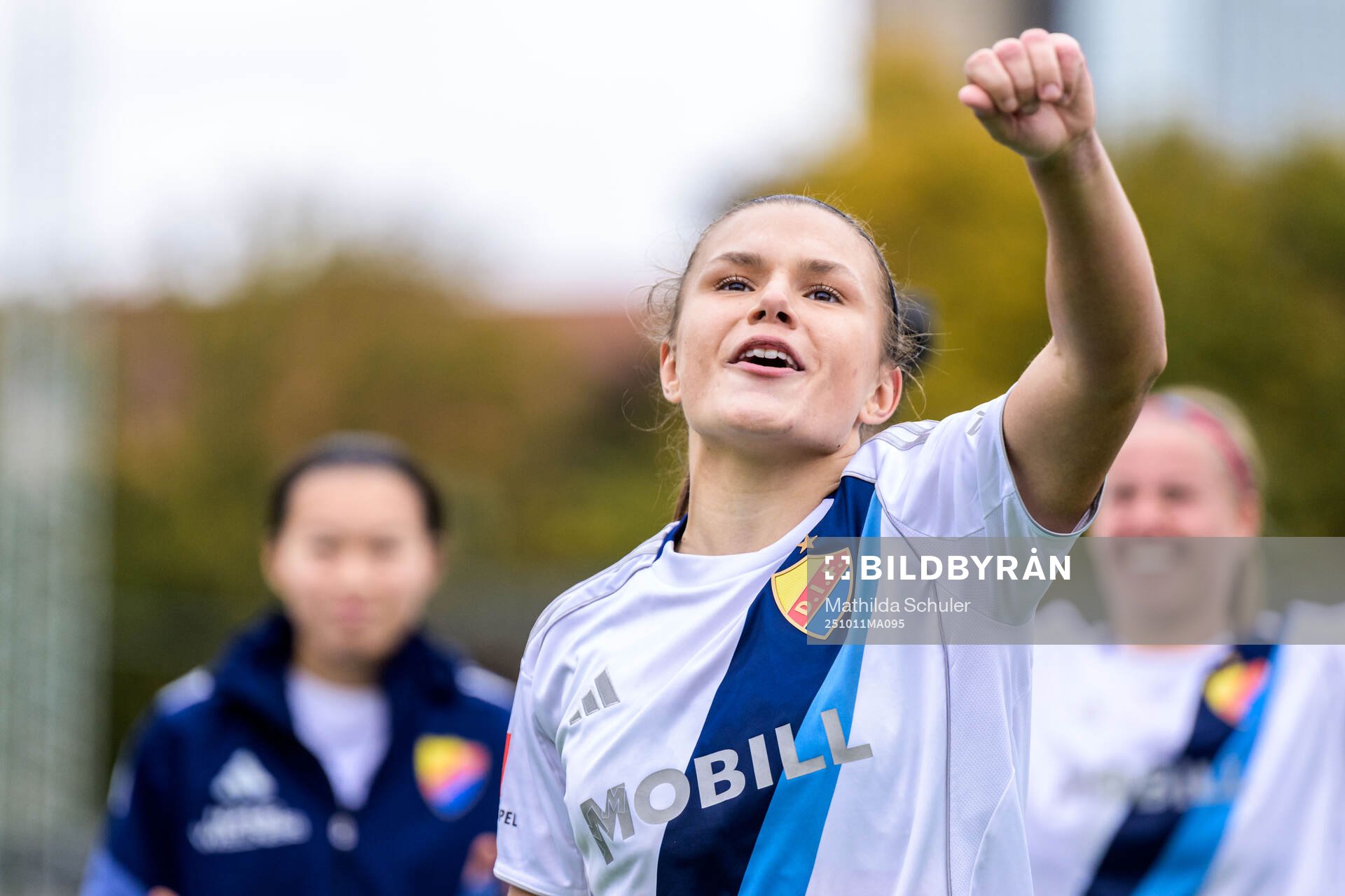 Djurgårdens Alexsandra Lobanova jublar
