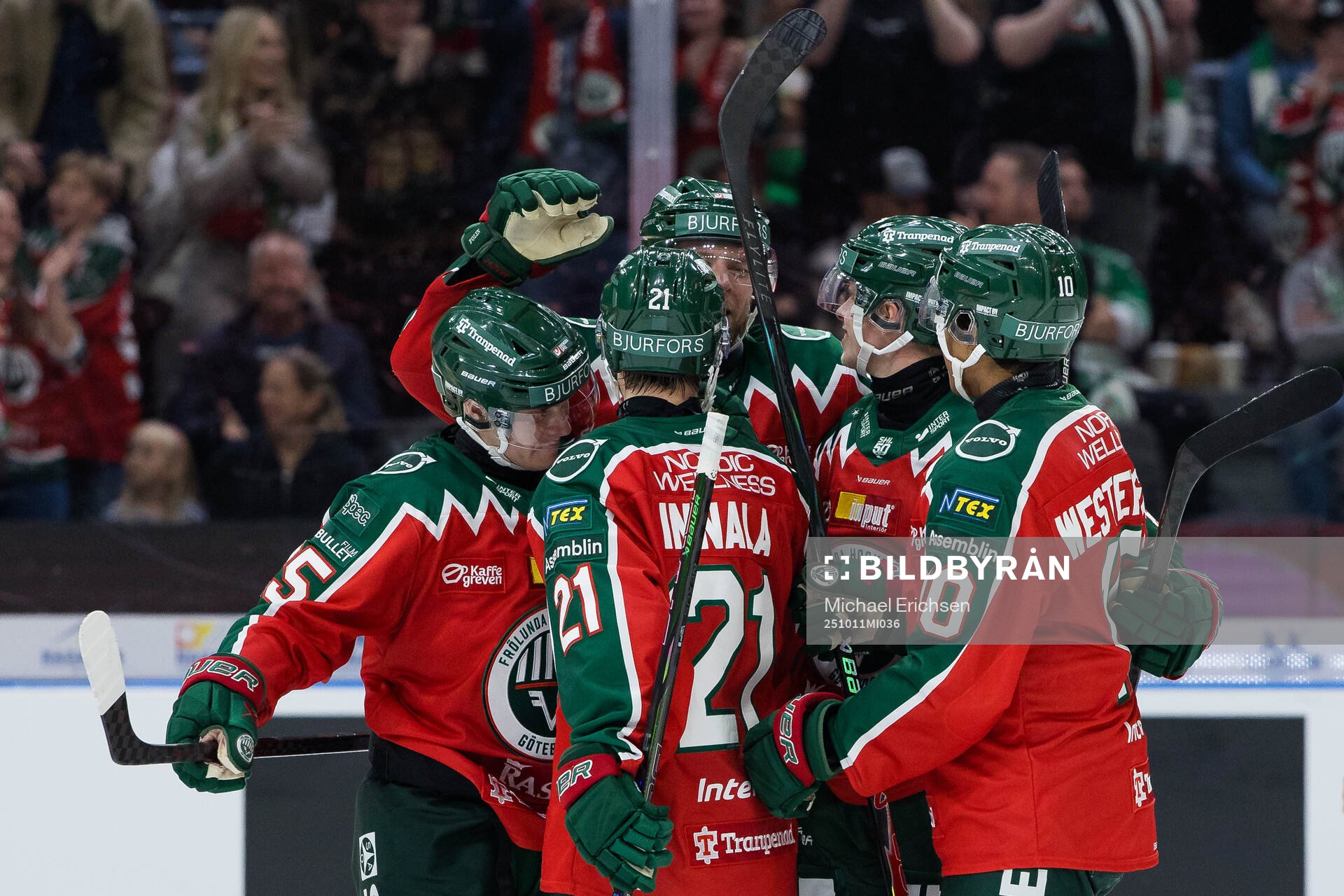 Frölundas Christian Folin jublar