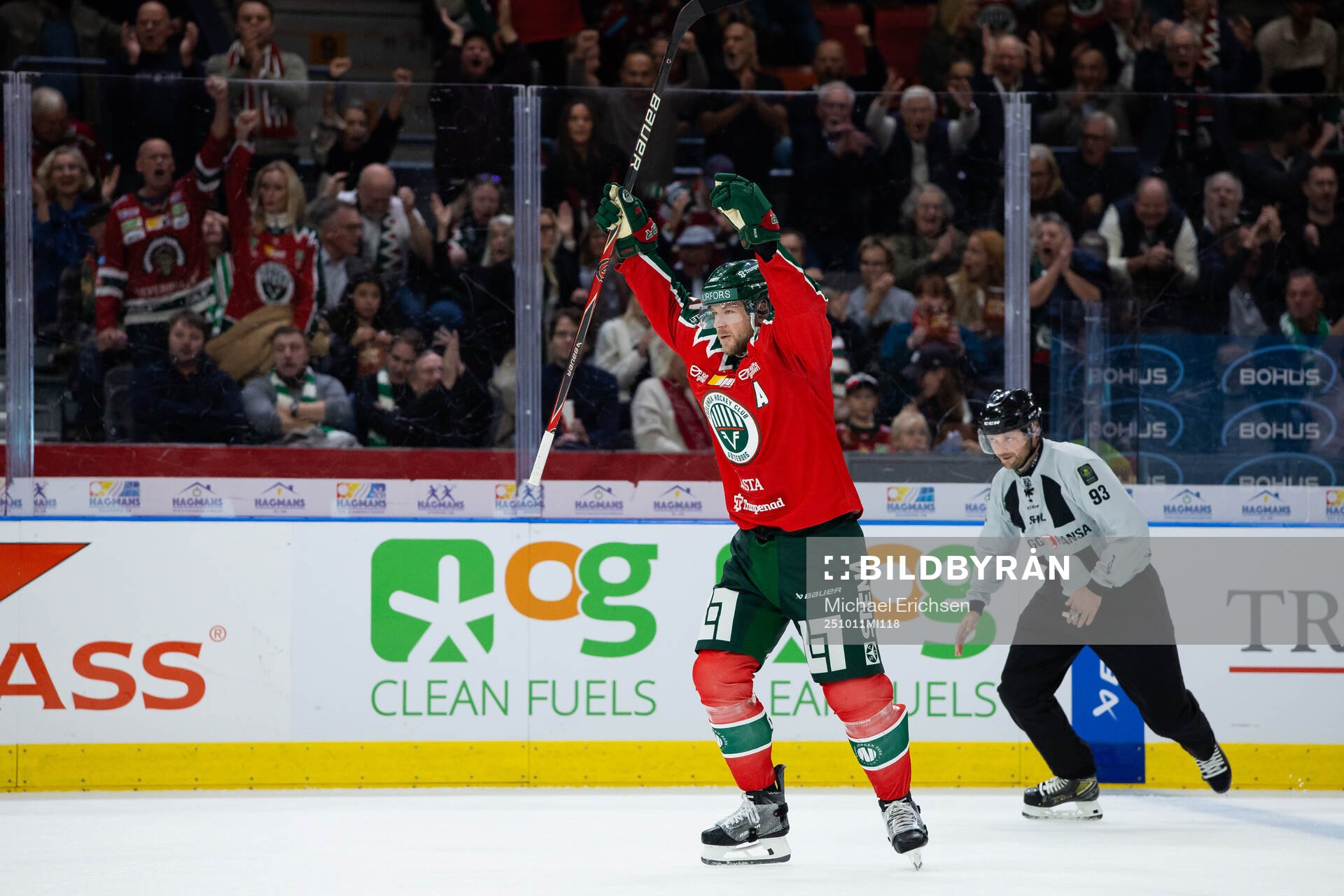 Frölundas Christian Folin jublar