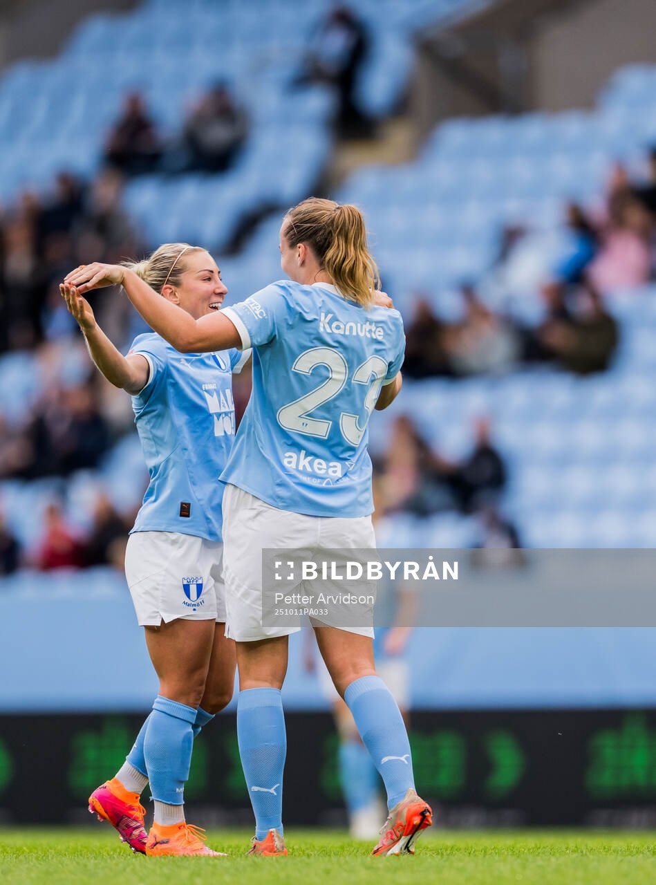 Malmö FFs Mia Persson och Sara Kanutte Sørensen Fornes