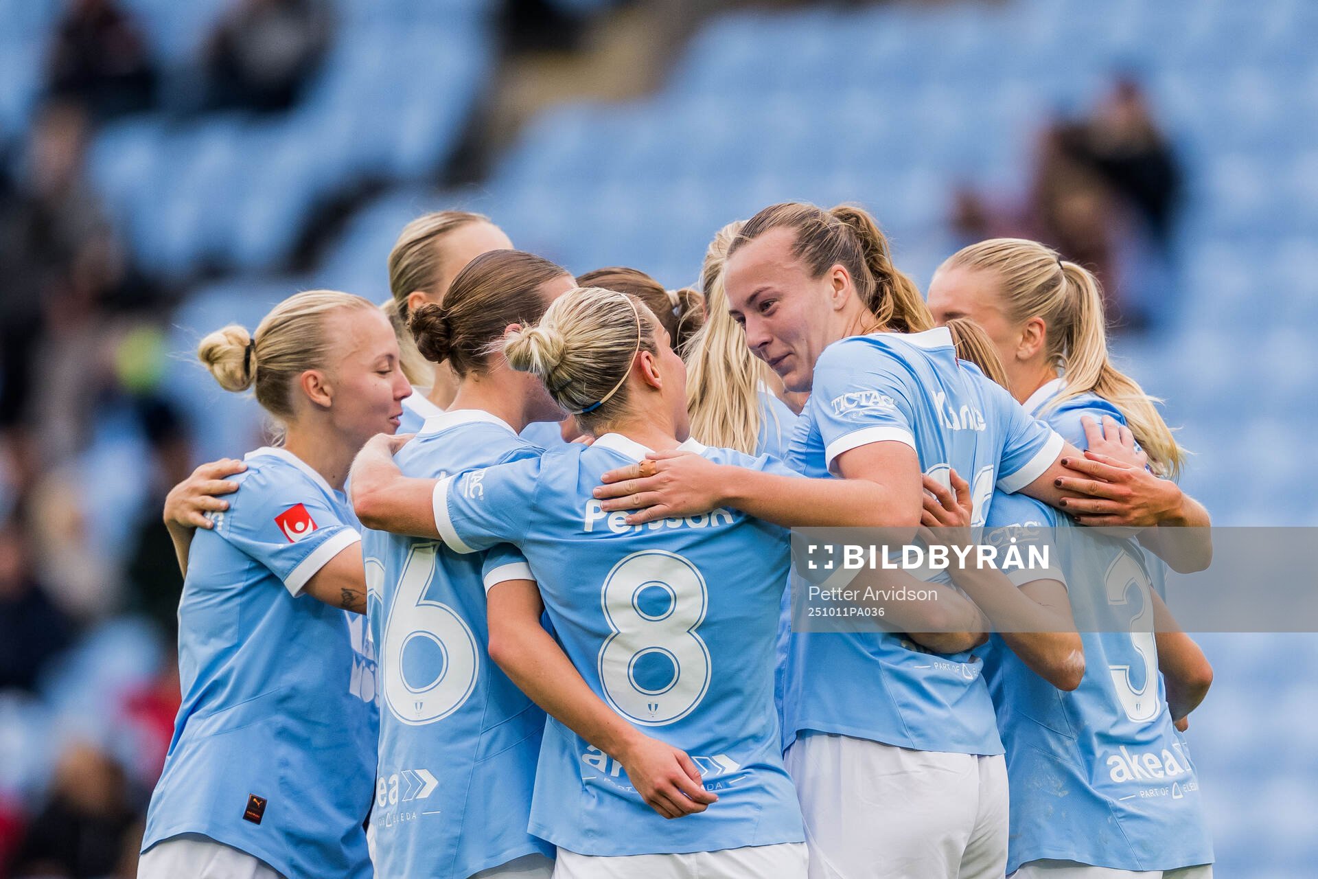 Malmö FFs Sara Kanutte Sørensen Fornes jublar