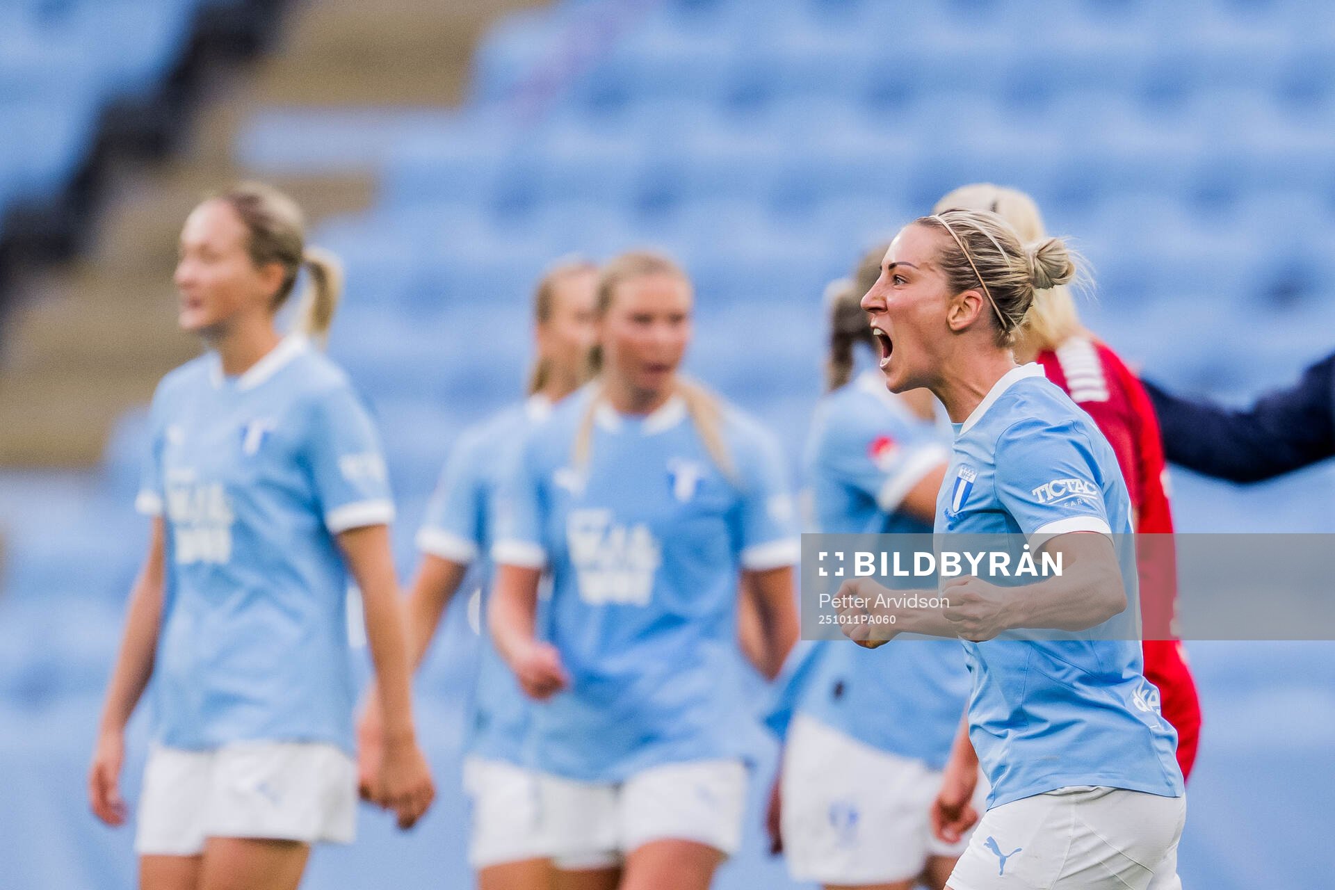 Malmö FFs Mia Persson jublar