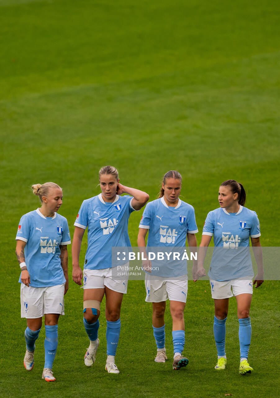 Malmö FFs Nathalie Hoff Persson, Courtney Nevin, Karoline