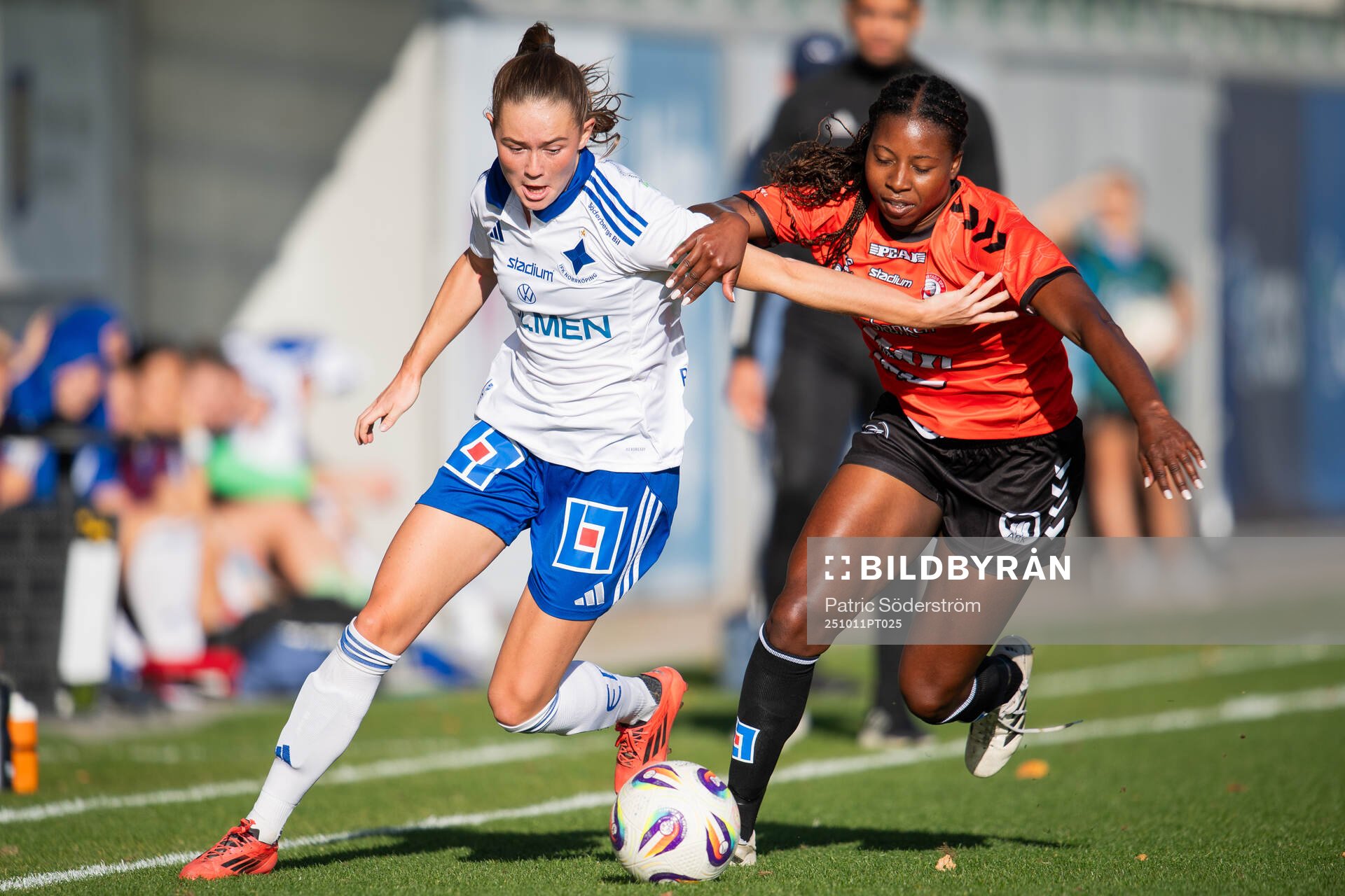 IFK Norrköping FKs Svea Rehnberg och Kristianstads DFFs
