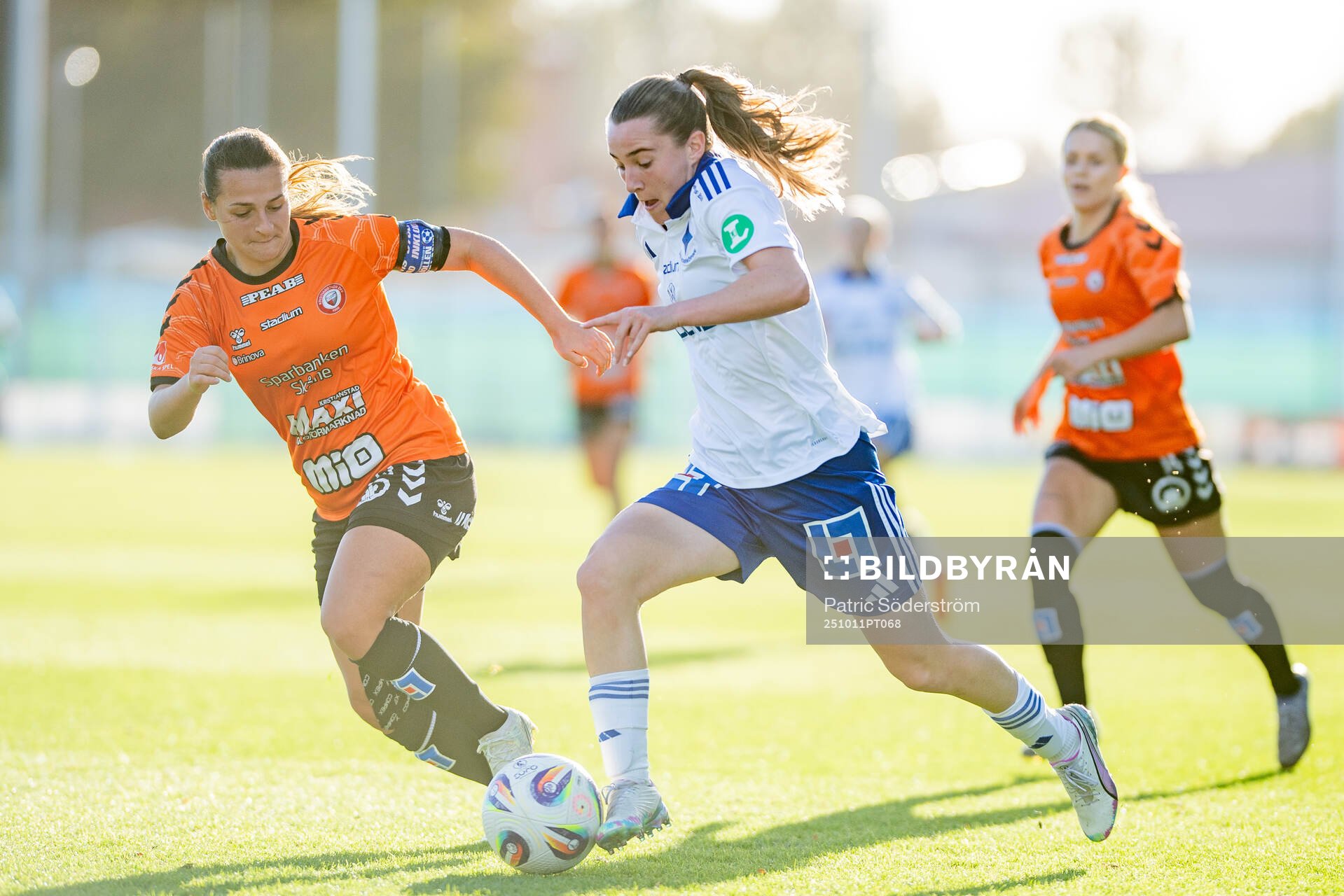 Kristianstads DFFs Emma Petrovic och IFK Norrköping FKs