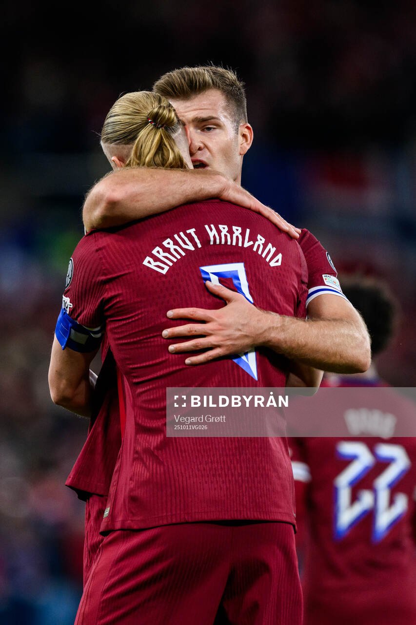 Erling Braut Haaland and Alexander Sørloth of Norway