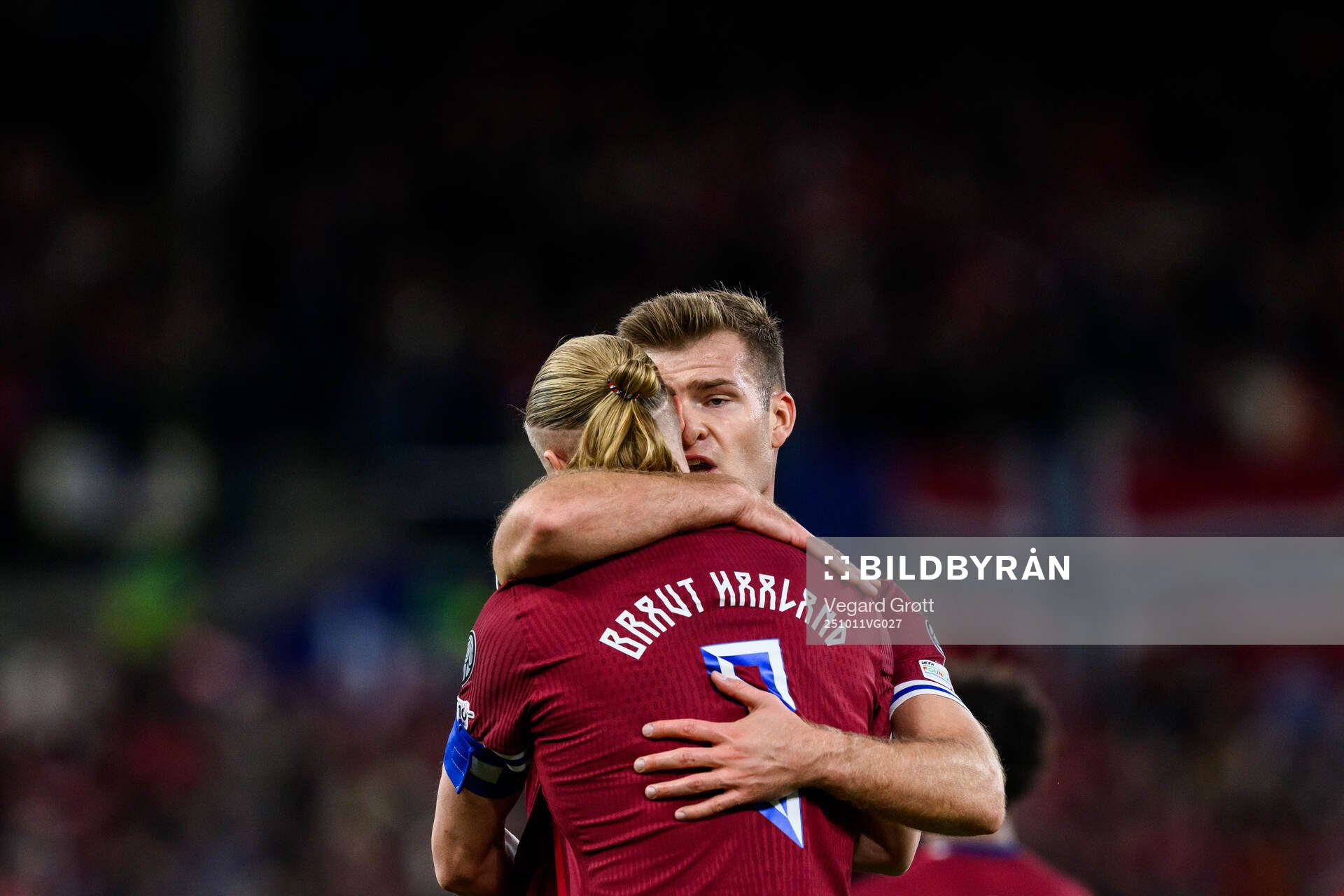 Erling Braut Haaland and Alexander Sørloth of Norway
