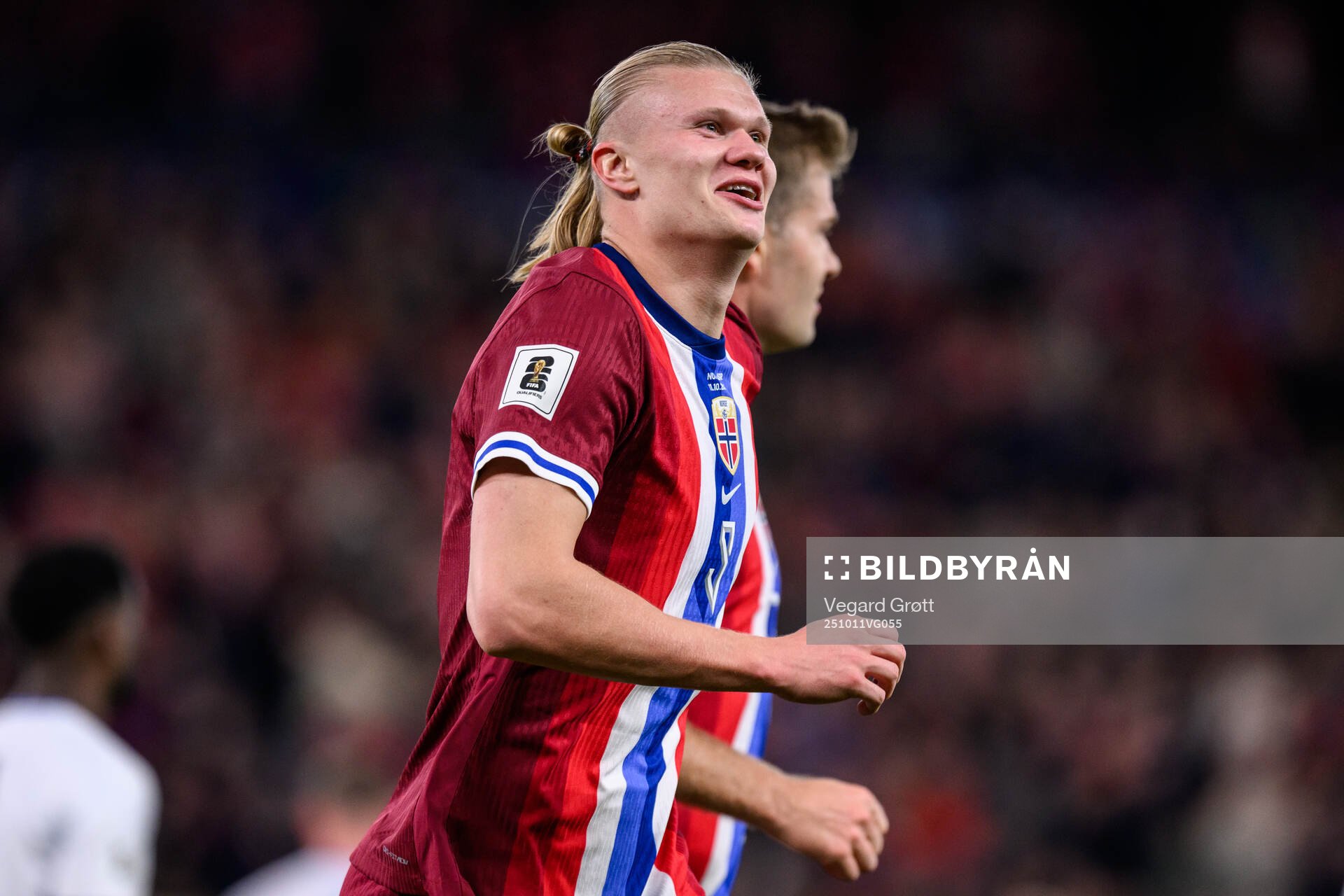 Erling Braut Haaland of Norway celebrates