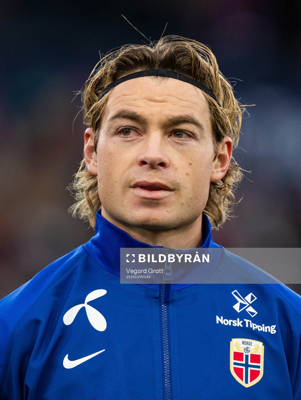 Patrick Berg of Norway line up