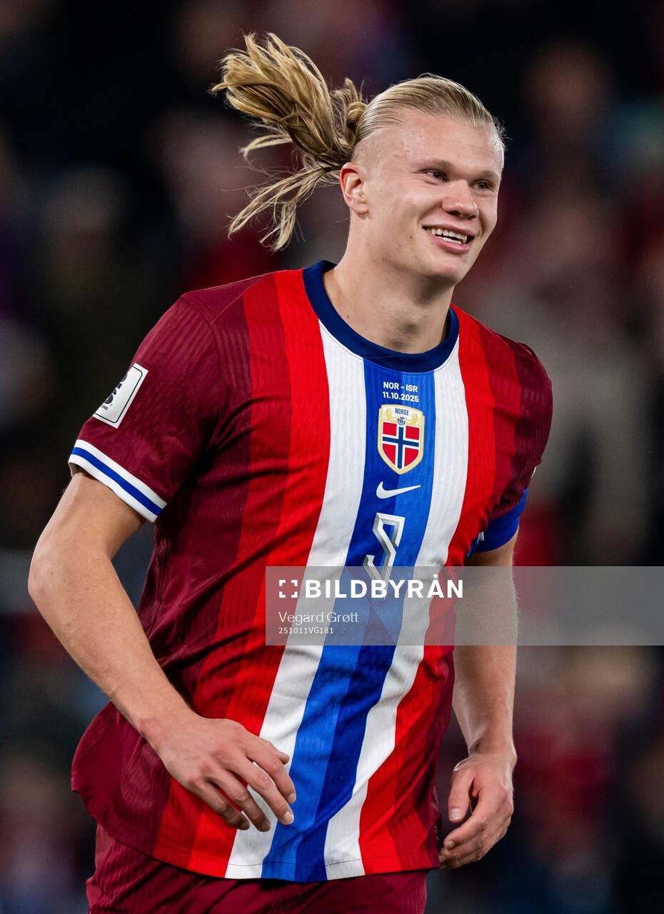 Erling Braut Haaland of Norway celebrates