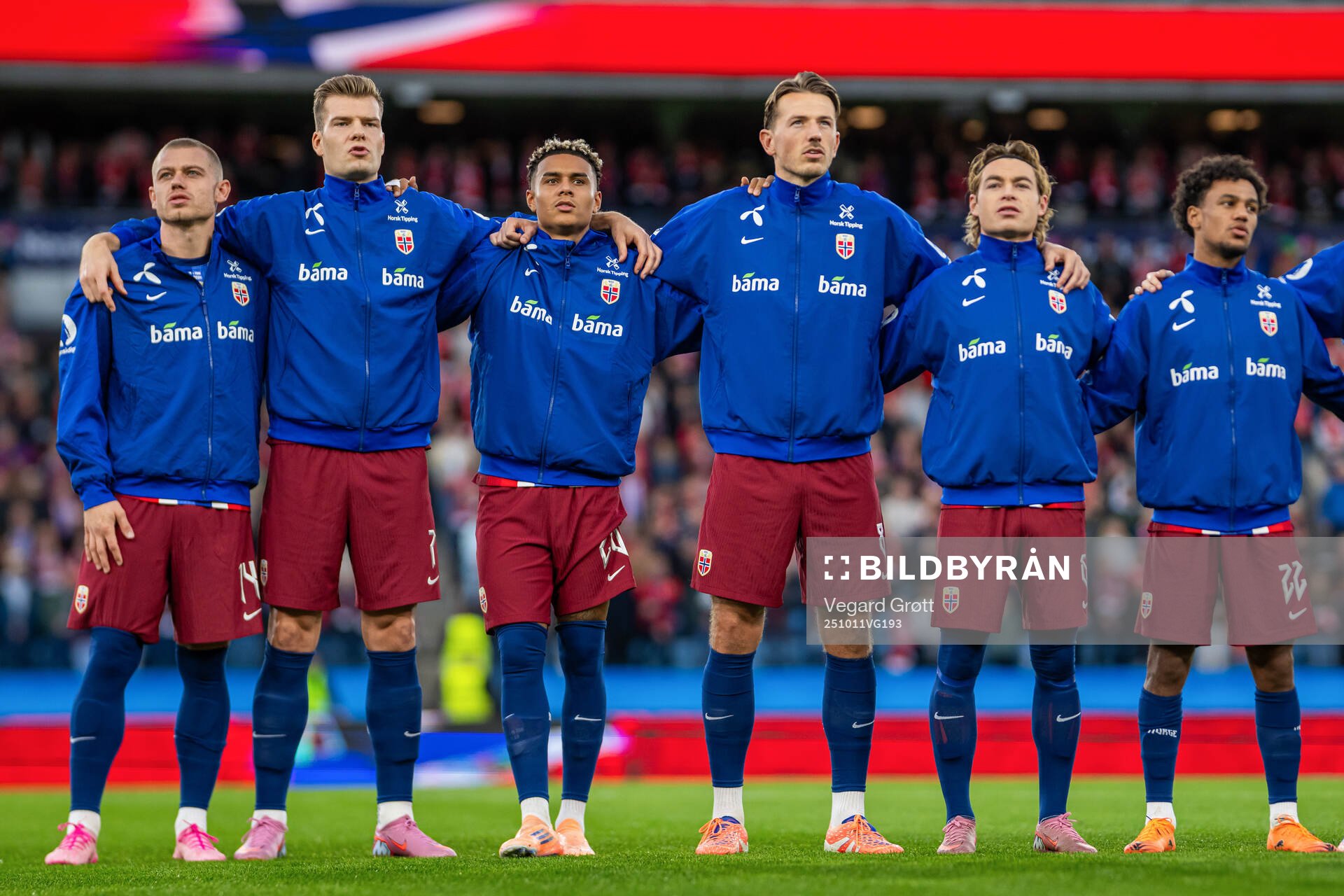 Julian Ryerson, Alexander Sørloth, Antonio Nusa, Sander