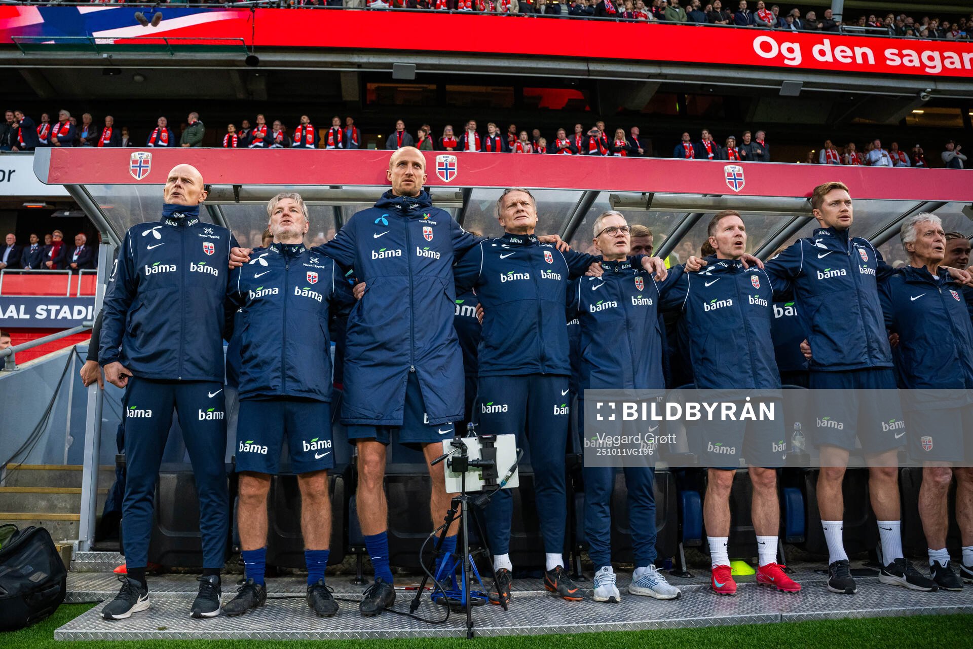 Ståle Solbakken, head coach of Norway, and his coaching
