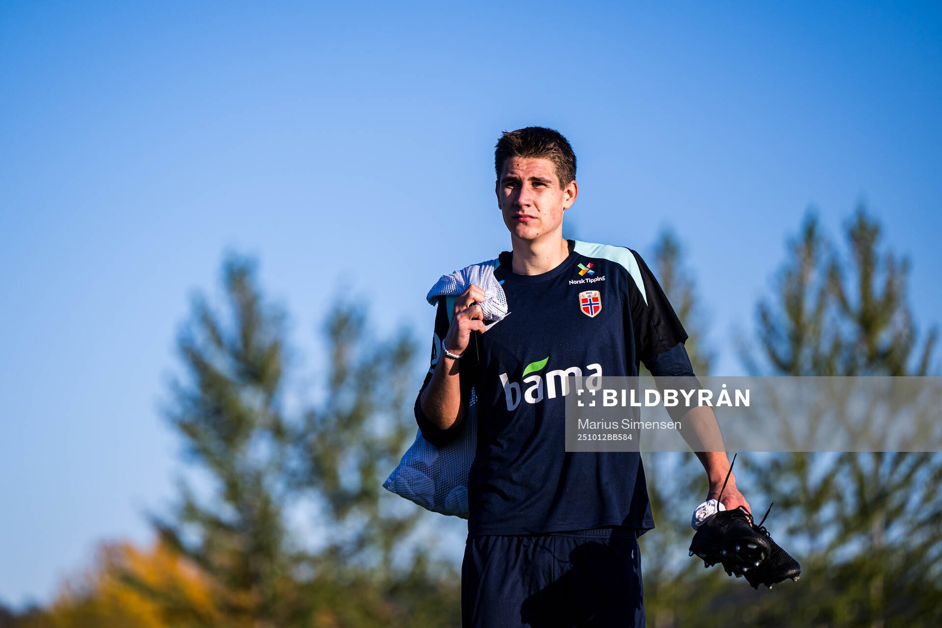 Eivind Helland of the Norwegian national football team