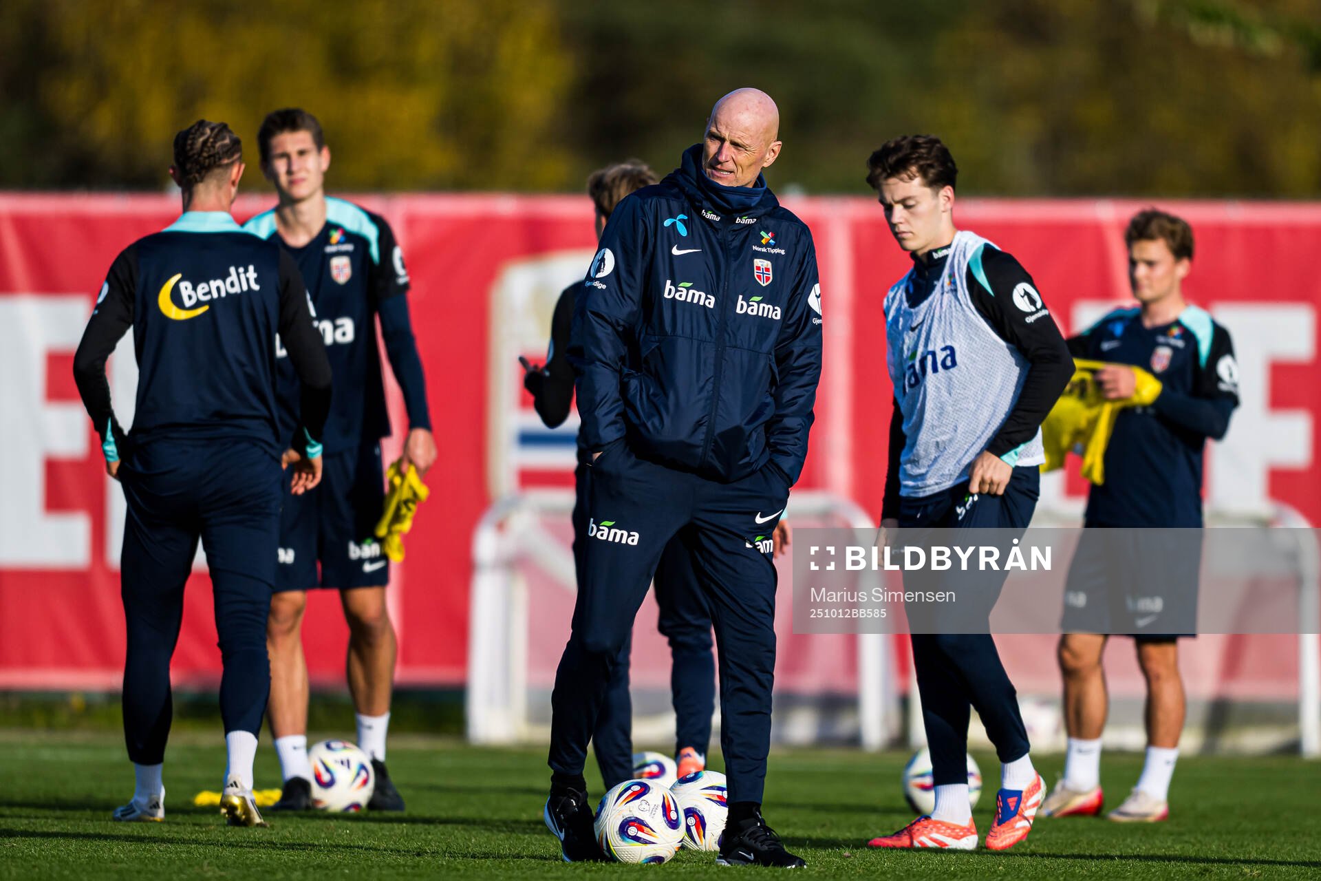Head coach Ståle Solbakken of the Norwegian national