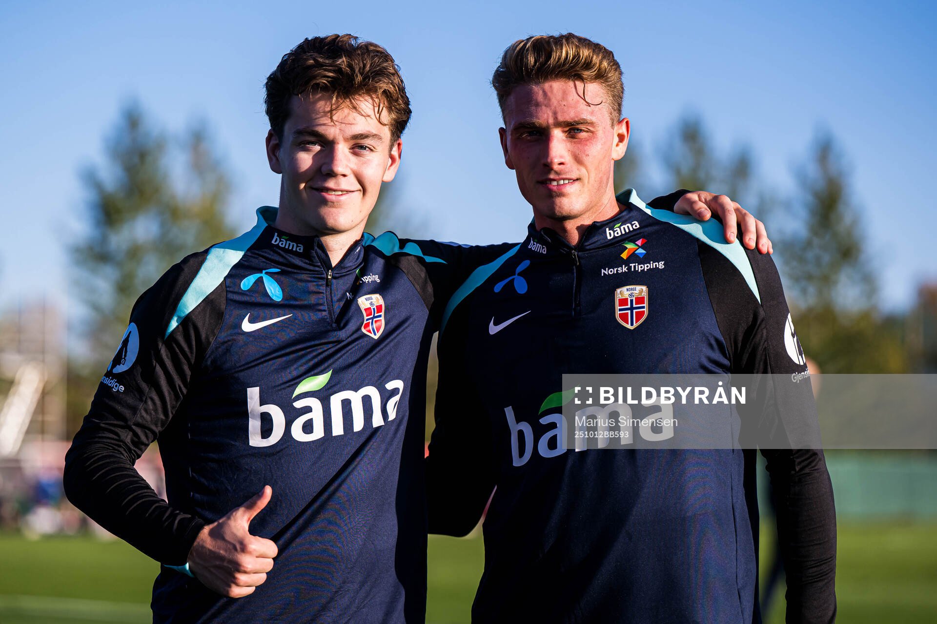 Sverre Nypan and Sebastian Sebulonsen of the Norwegian