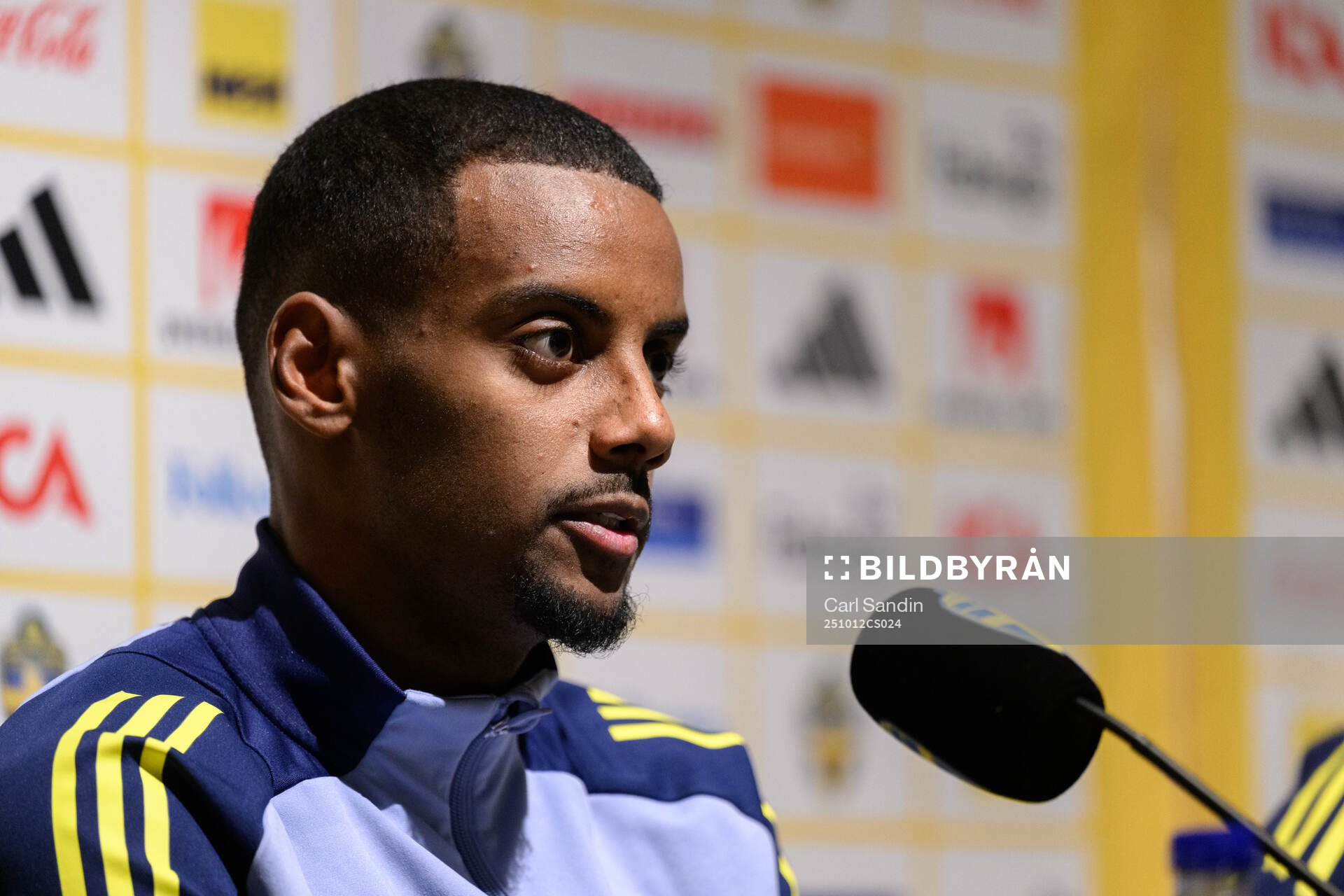 Alexander Isak of the Swedish men's national football team