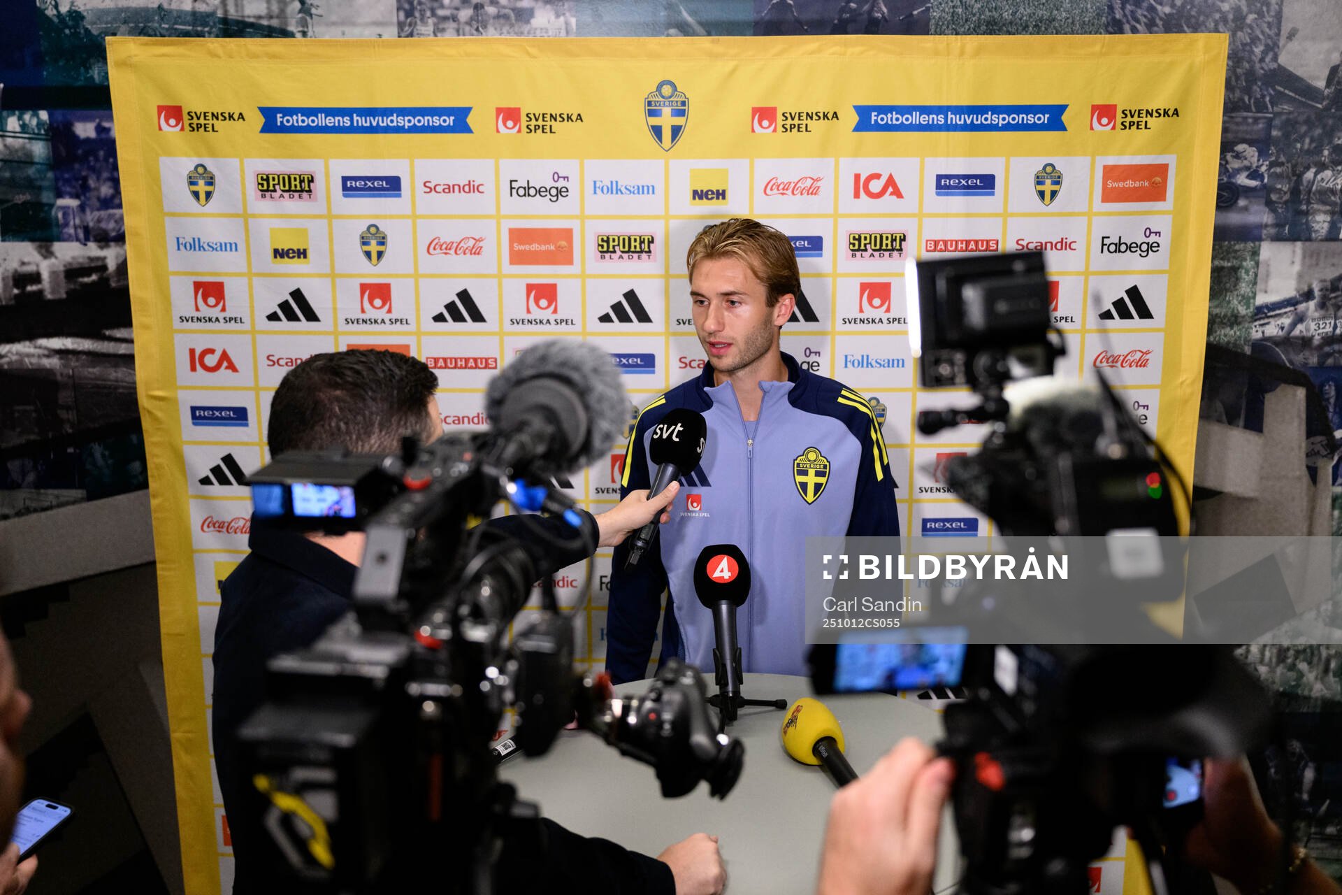 Benjamin Nygren of the Swedish men's national football team