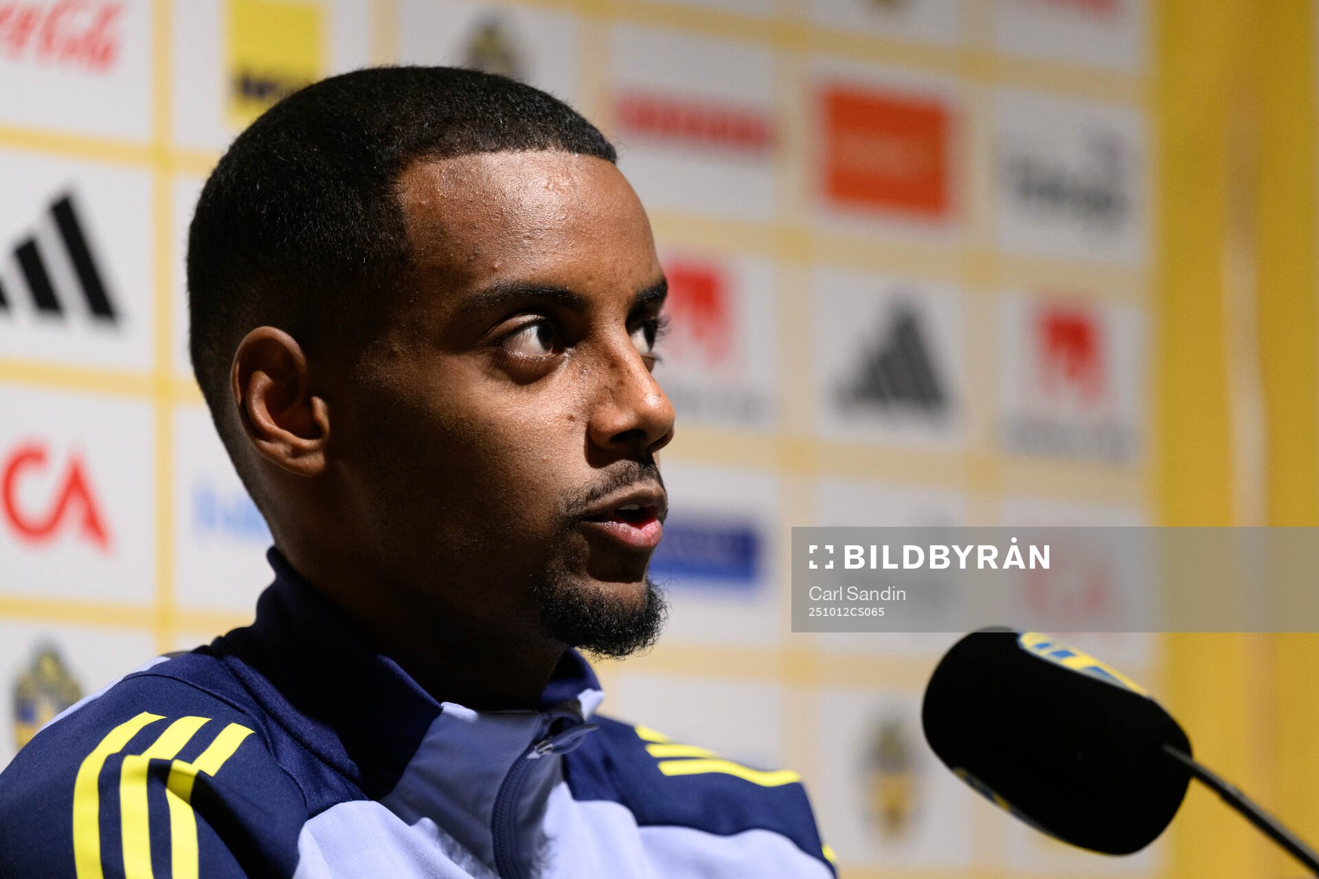 Alexander Isak of the Swedish men's national football team