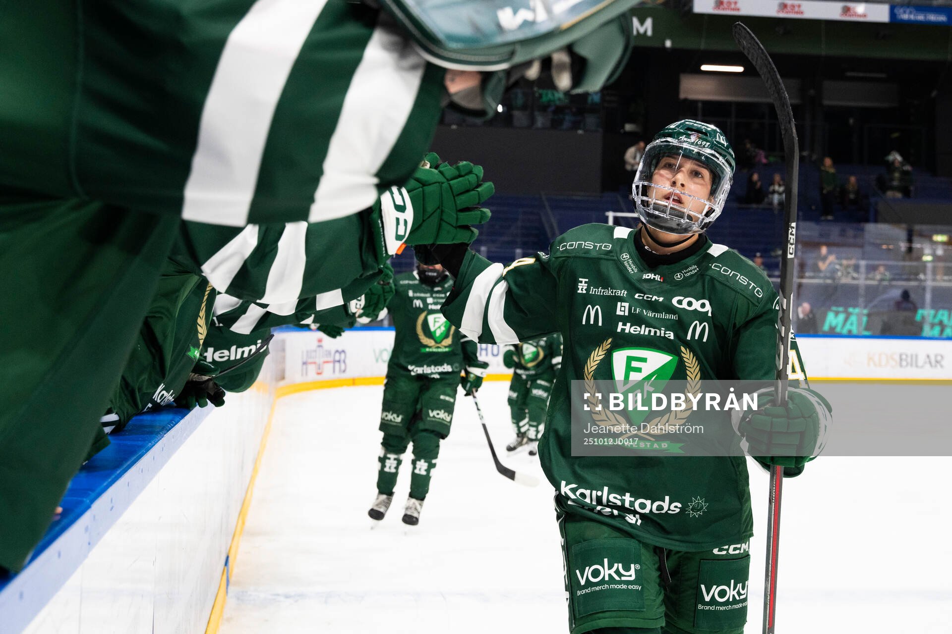 Färjestads Grace Parker jublar