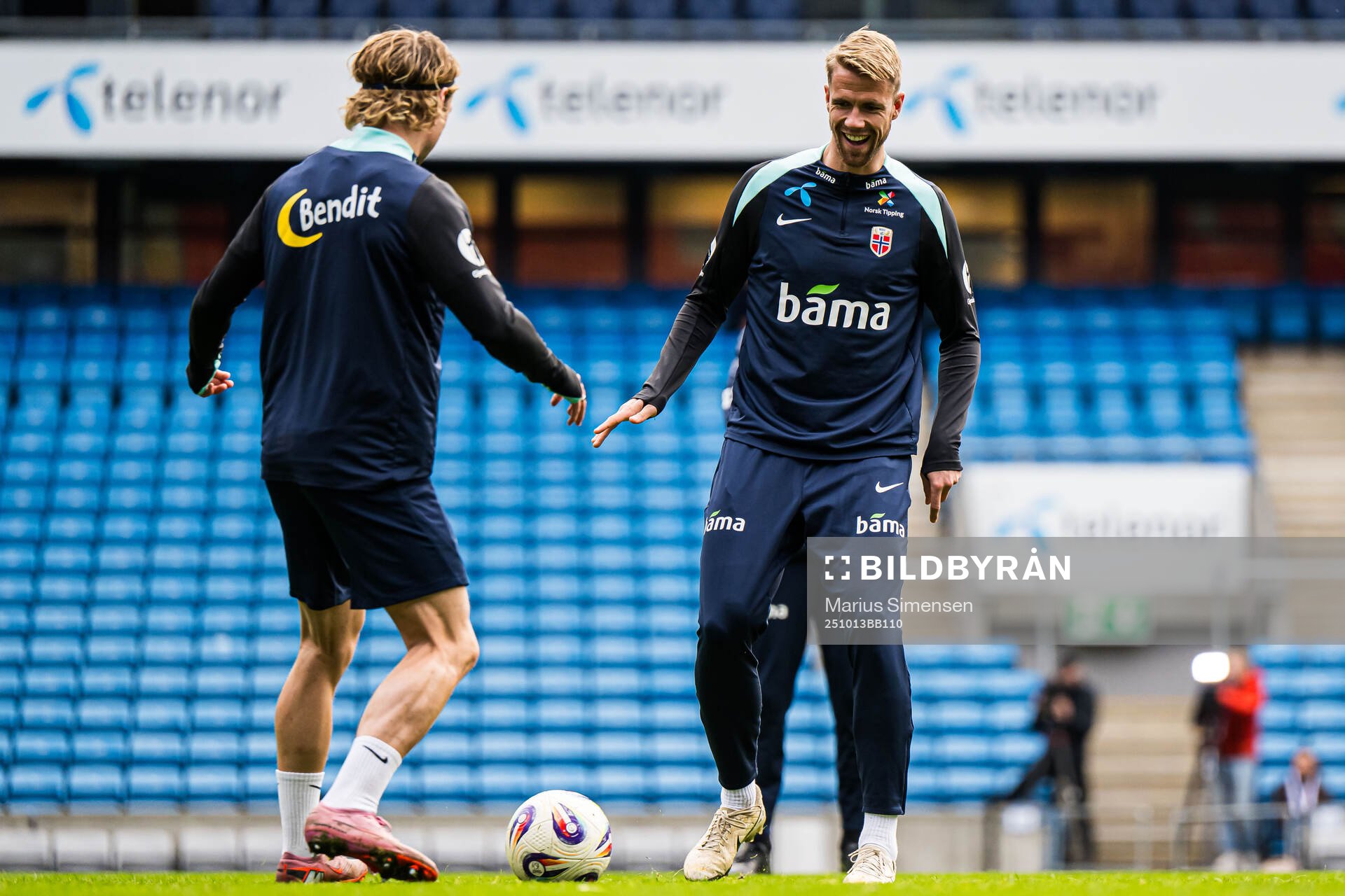 Kristoffer Ajer of the Norwegian national football team