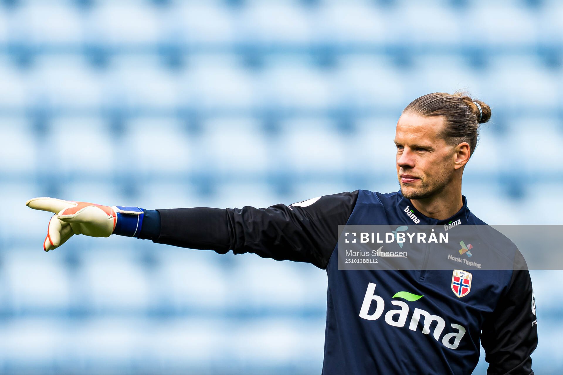 Goalkeeper Ørjan Nyland of the Norwegian national football