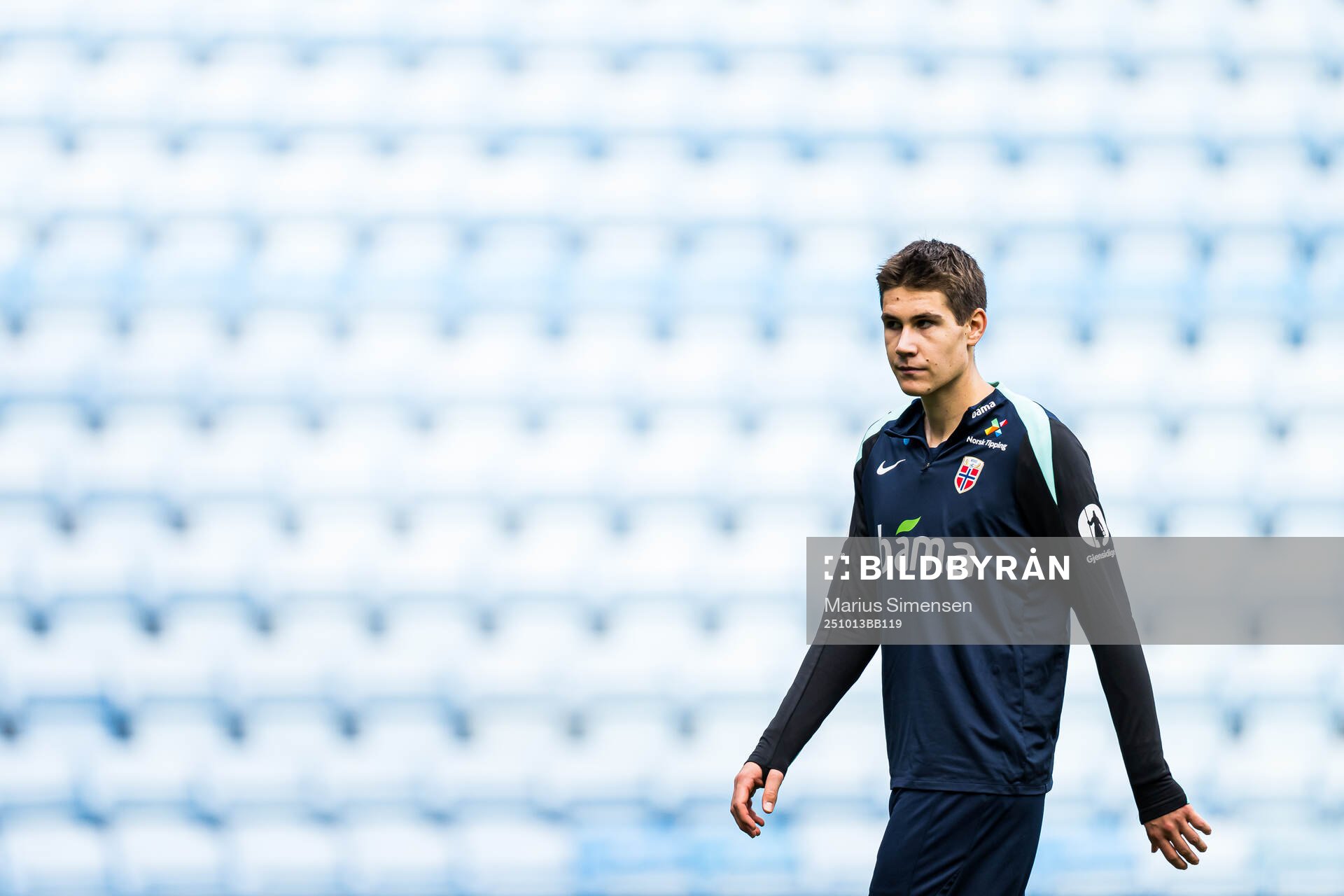 Eivind Helland of the Norwegian national football team