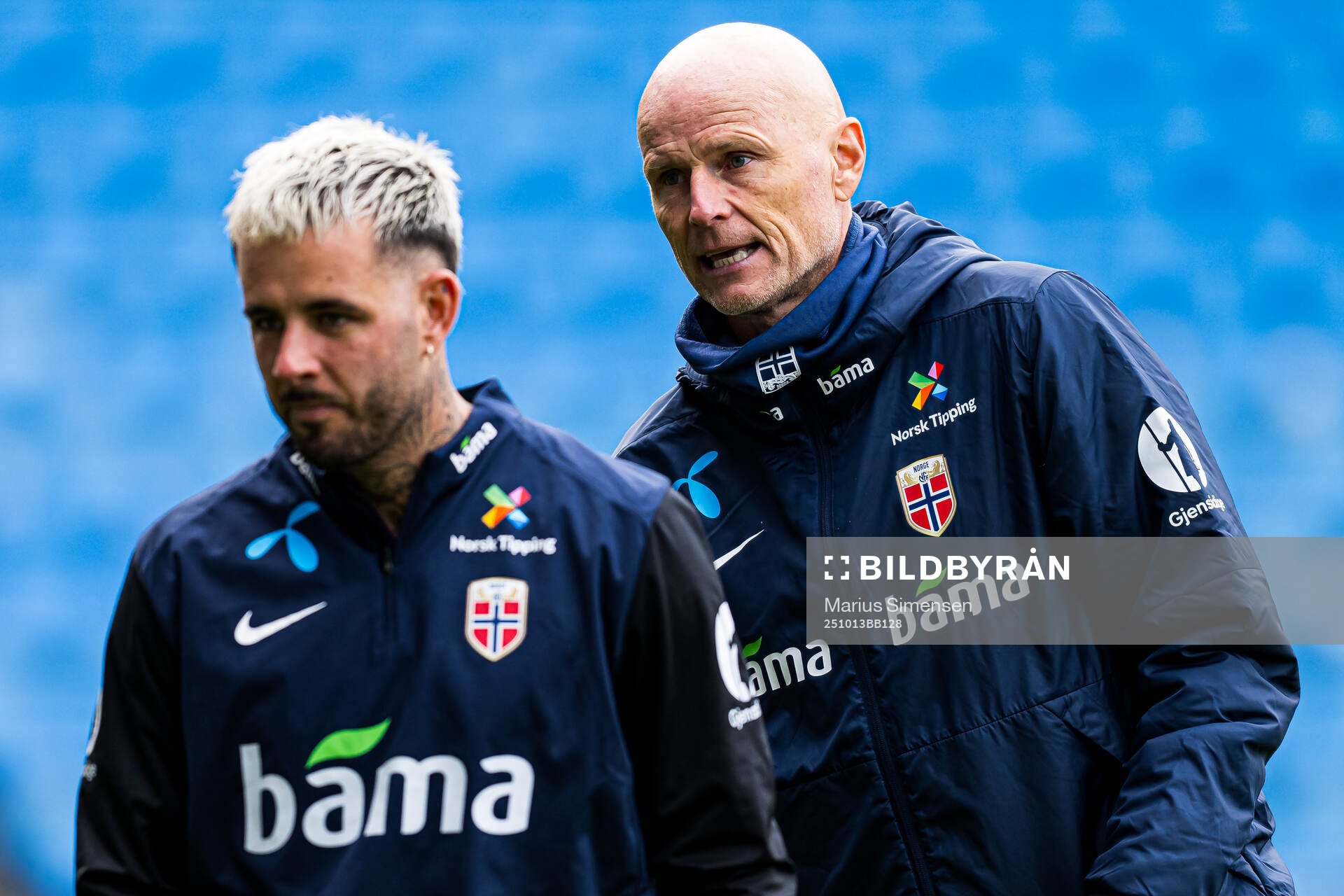 Head coach Ståle Solbakken of the Norwegian national