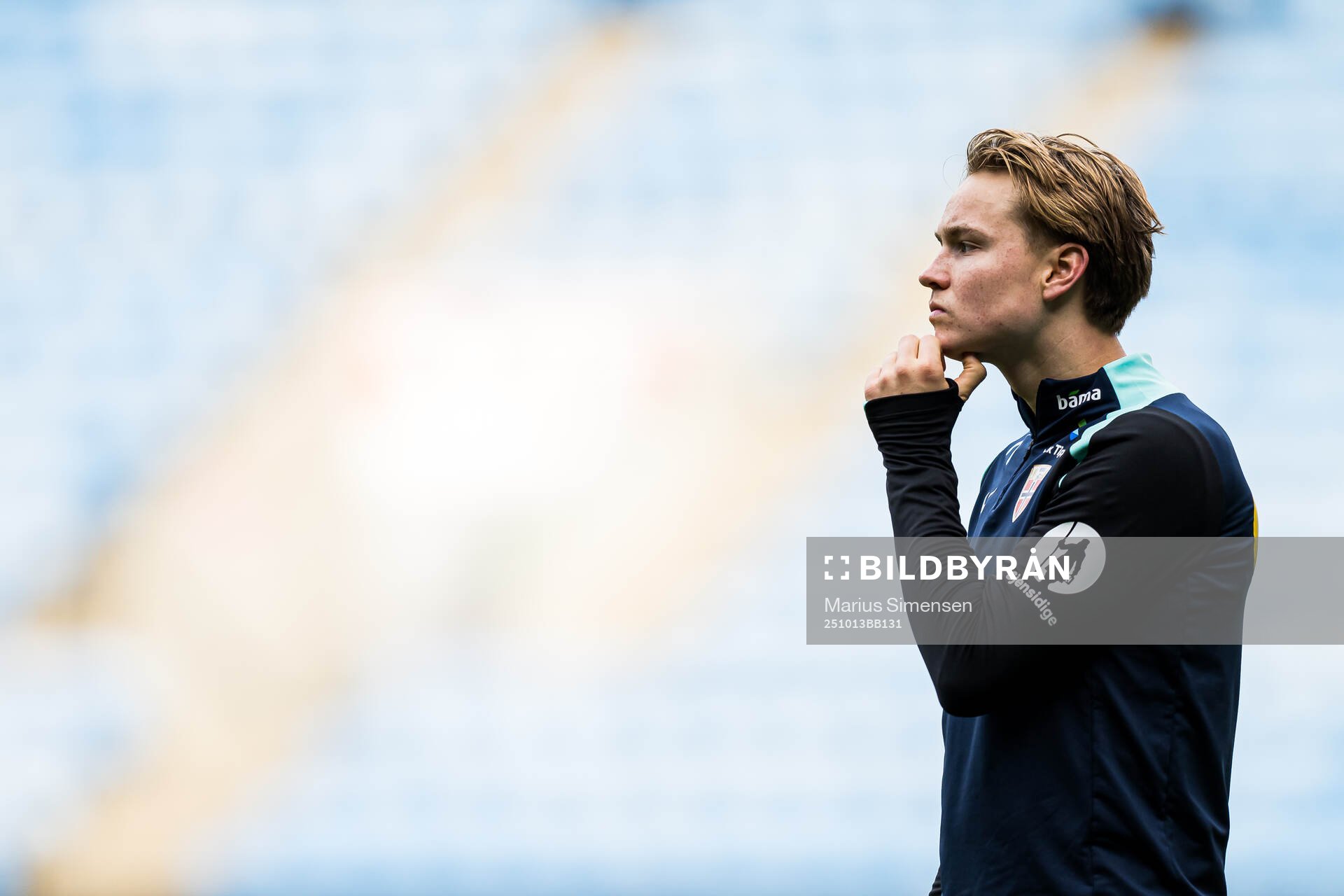 Andreas Schjelderup of the Norwegian national football team