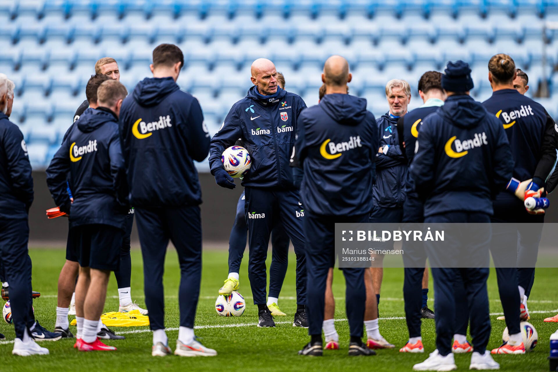 Head coach Ståle Solbakken of the Norwegian national