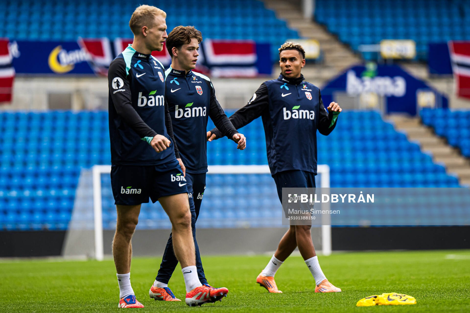Andreas Hanche-Olsen, Sverre Nypan and Antonio Nusa of the
