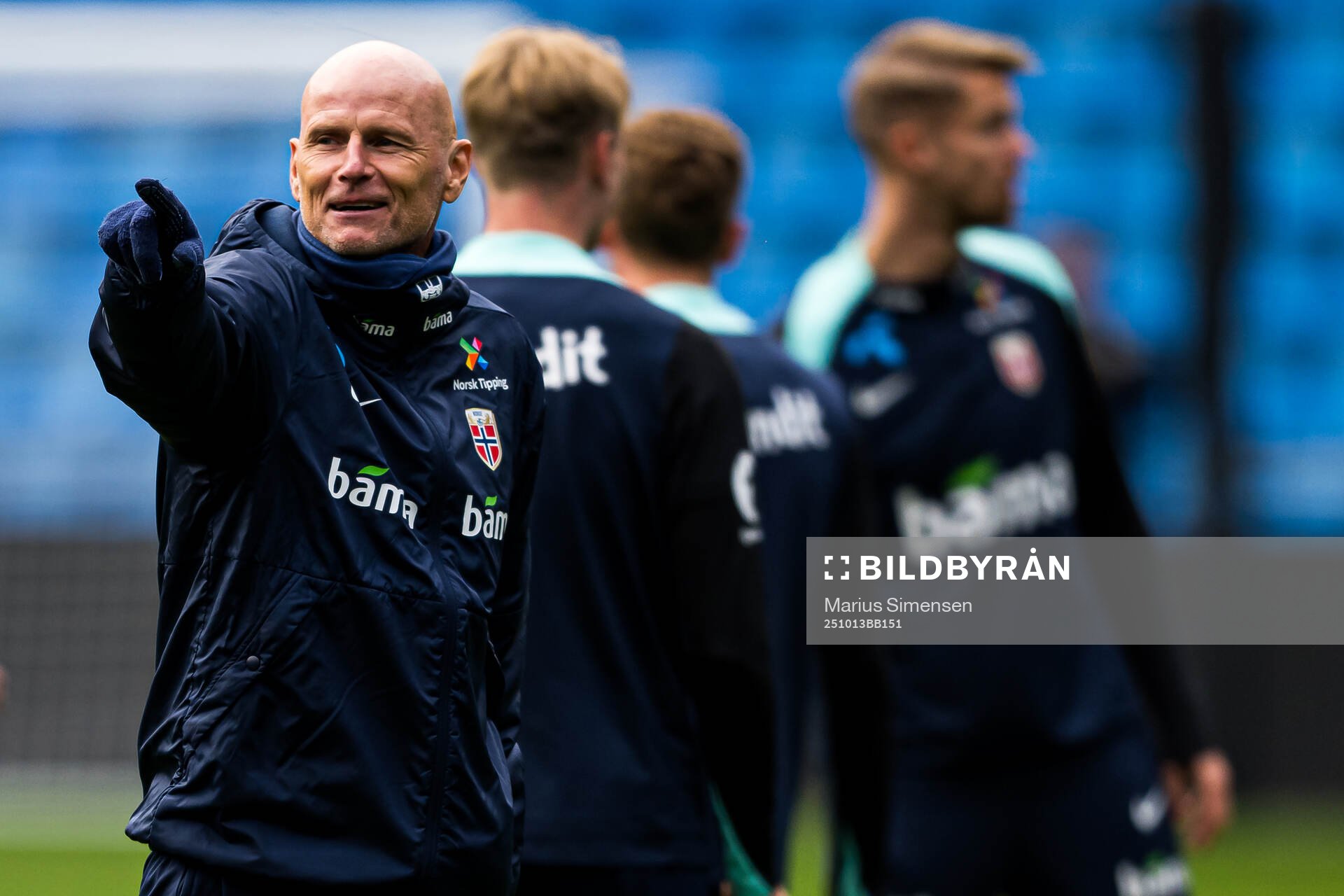 Head coach Ståle Solbakken of the Norwegian national