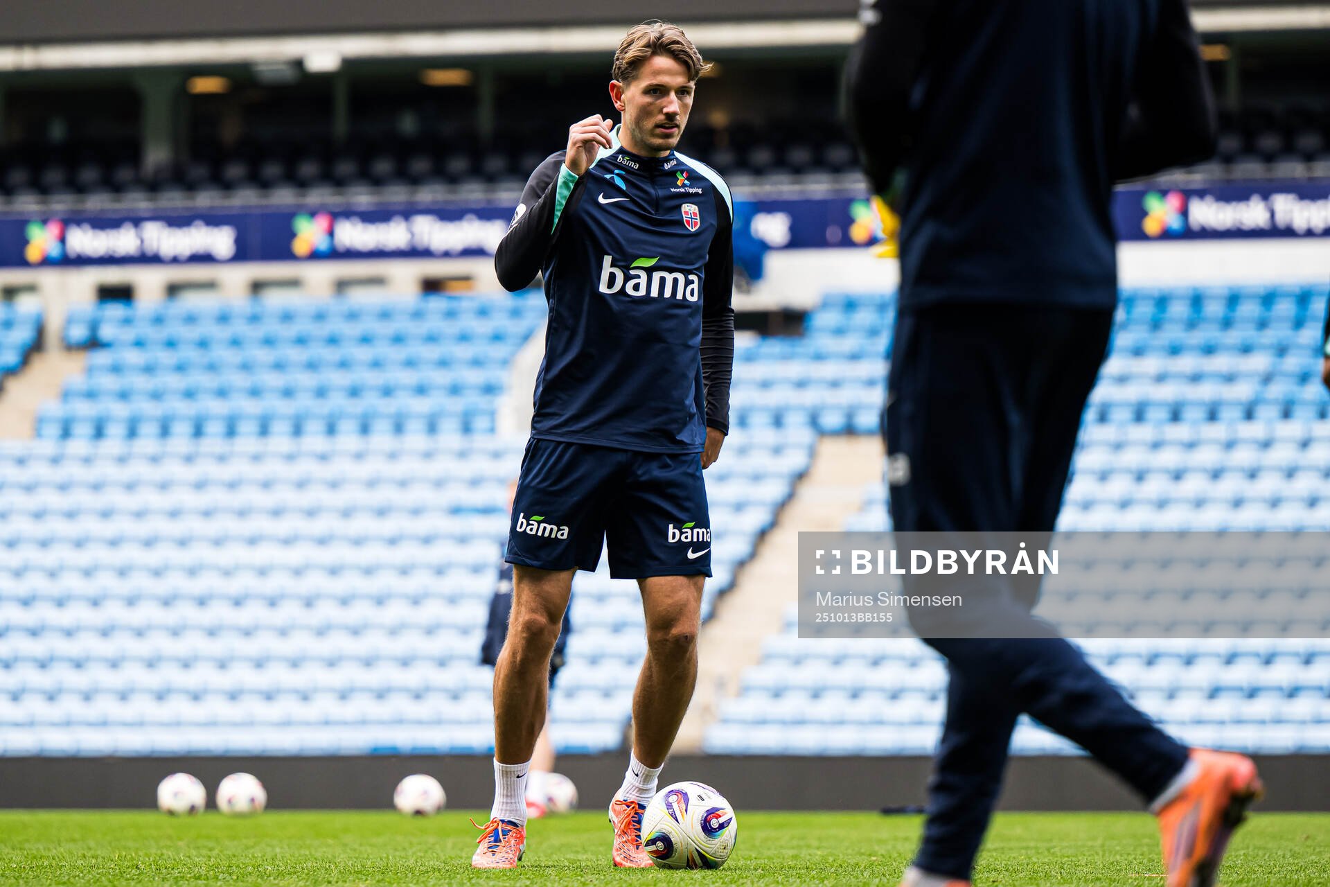 Sander Berge of the Norwegian national football team