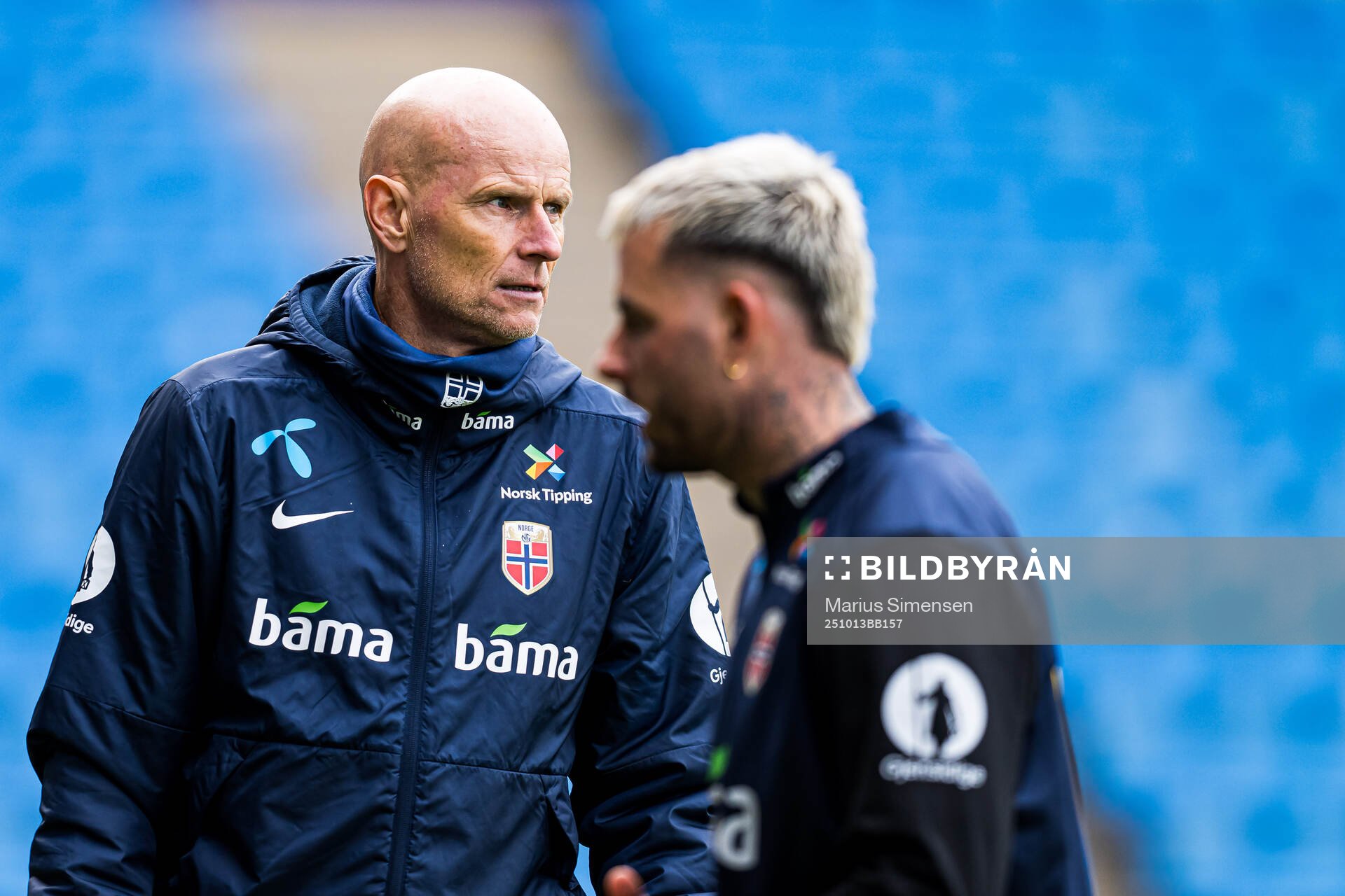 Head coach Ståle Solbakken of the Norwegian national