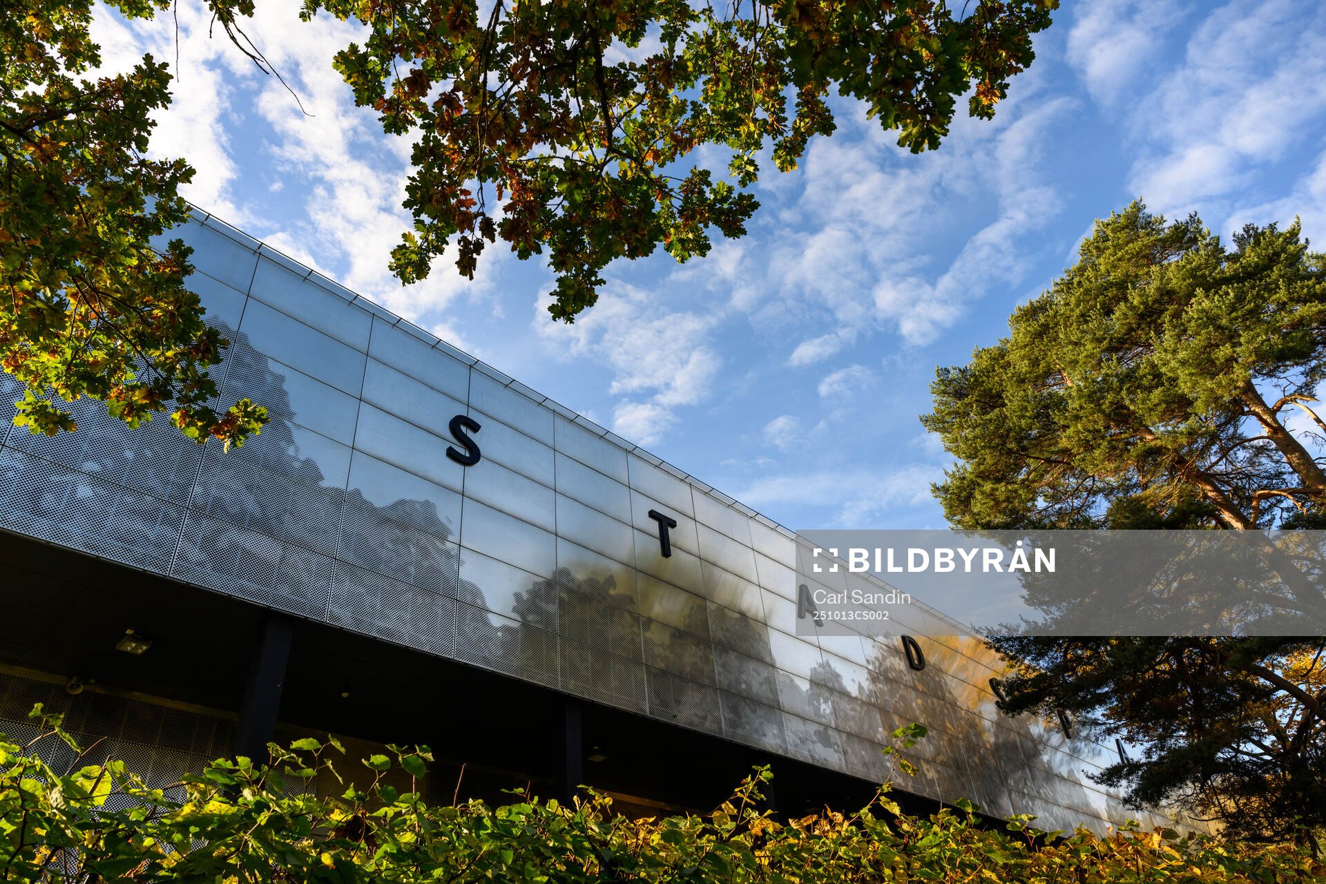 Exterior of arena Stadsparksvallen