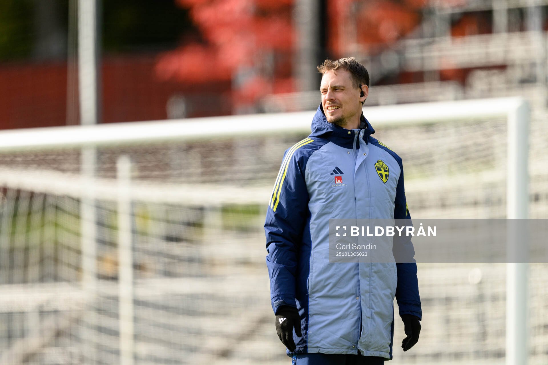 Head coach Daniel Bäckström of the Swedish under-21