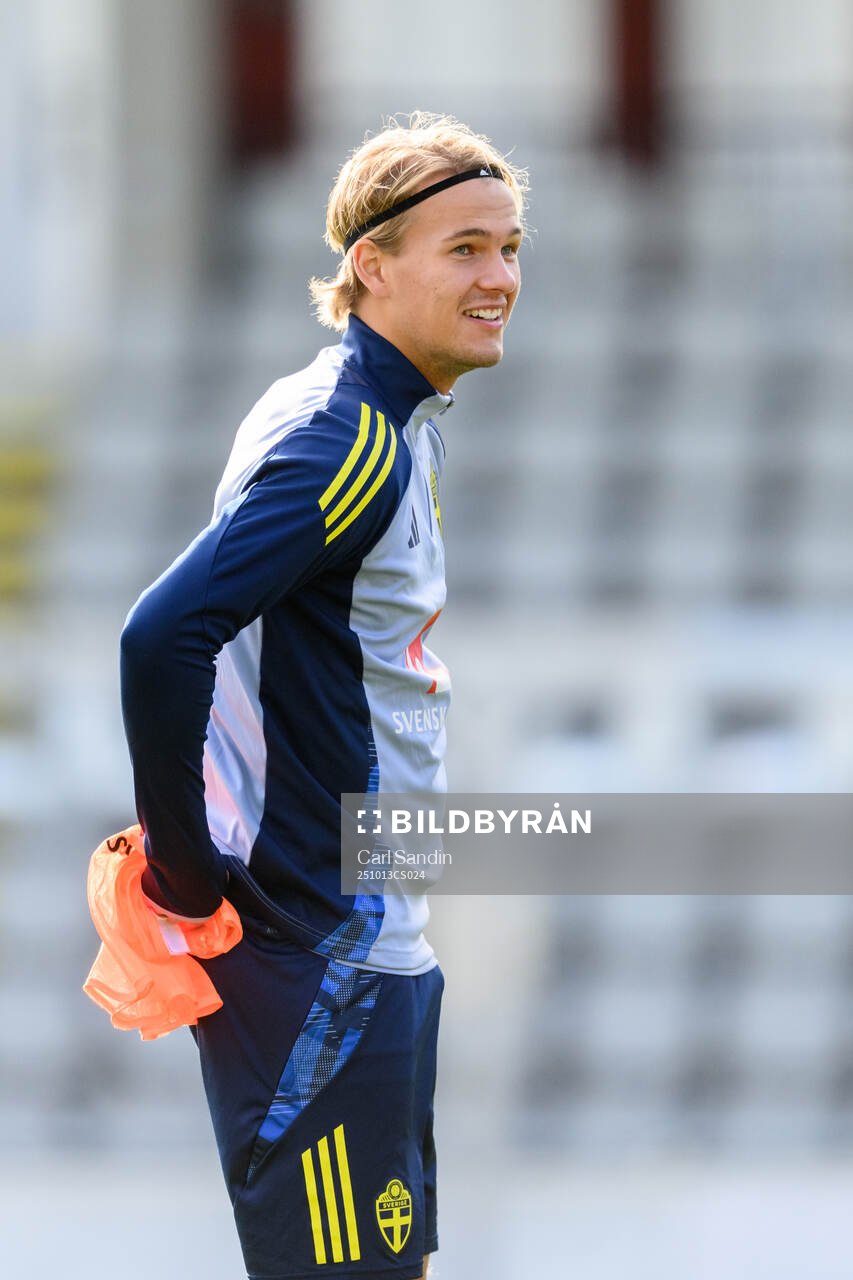 Markus Karlsson of the Swedish under-21 national football