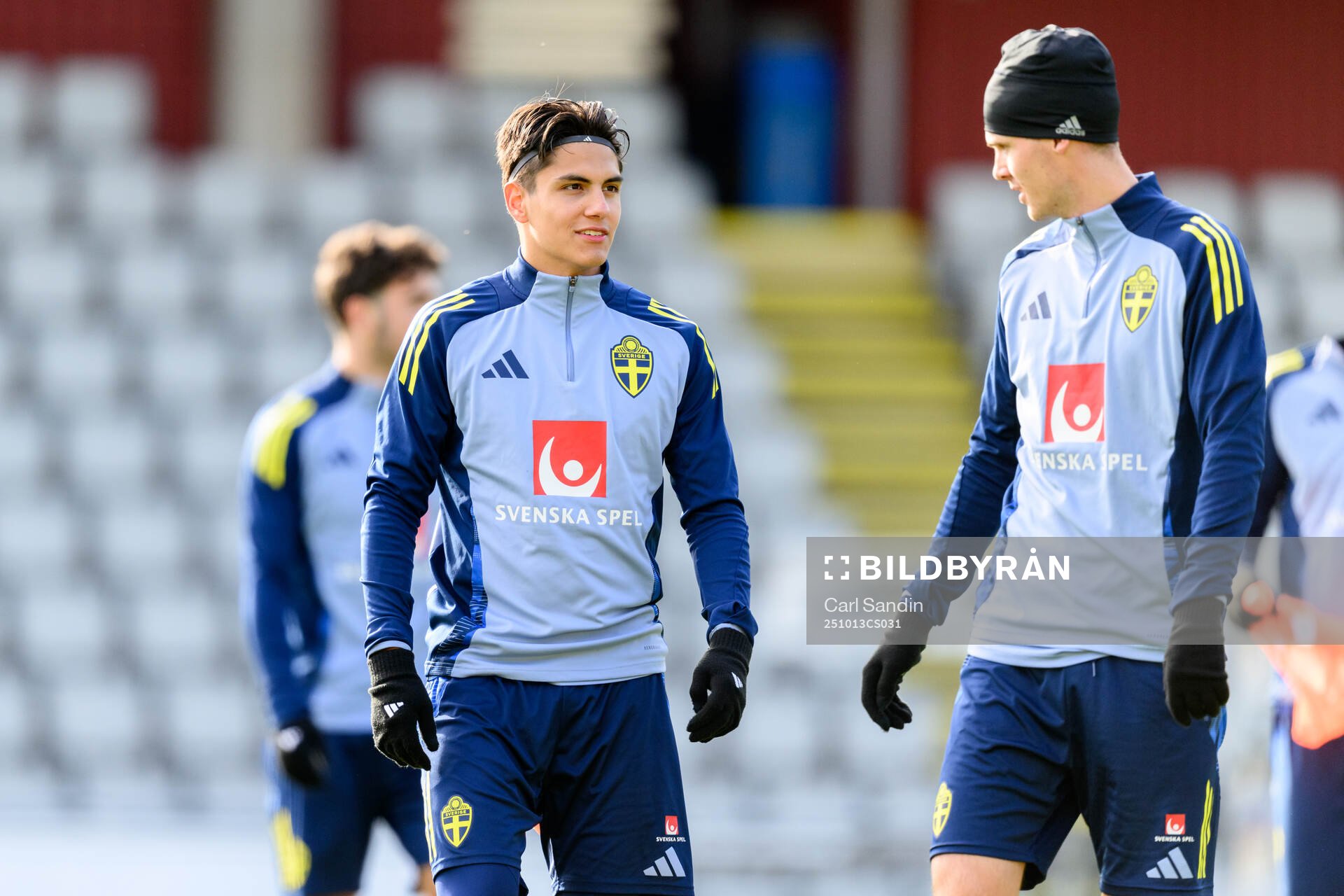 Matteo Perez Vinlöf of the Swedish under-21 national
