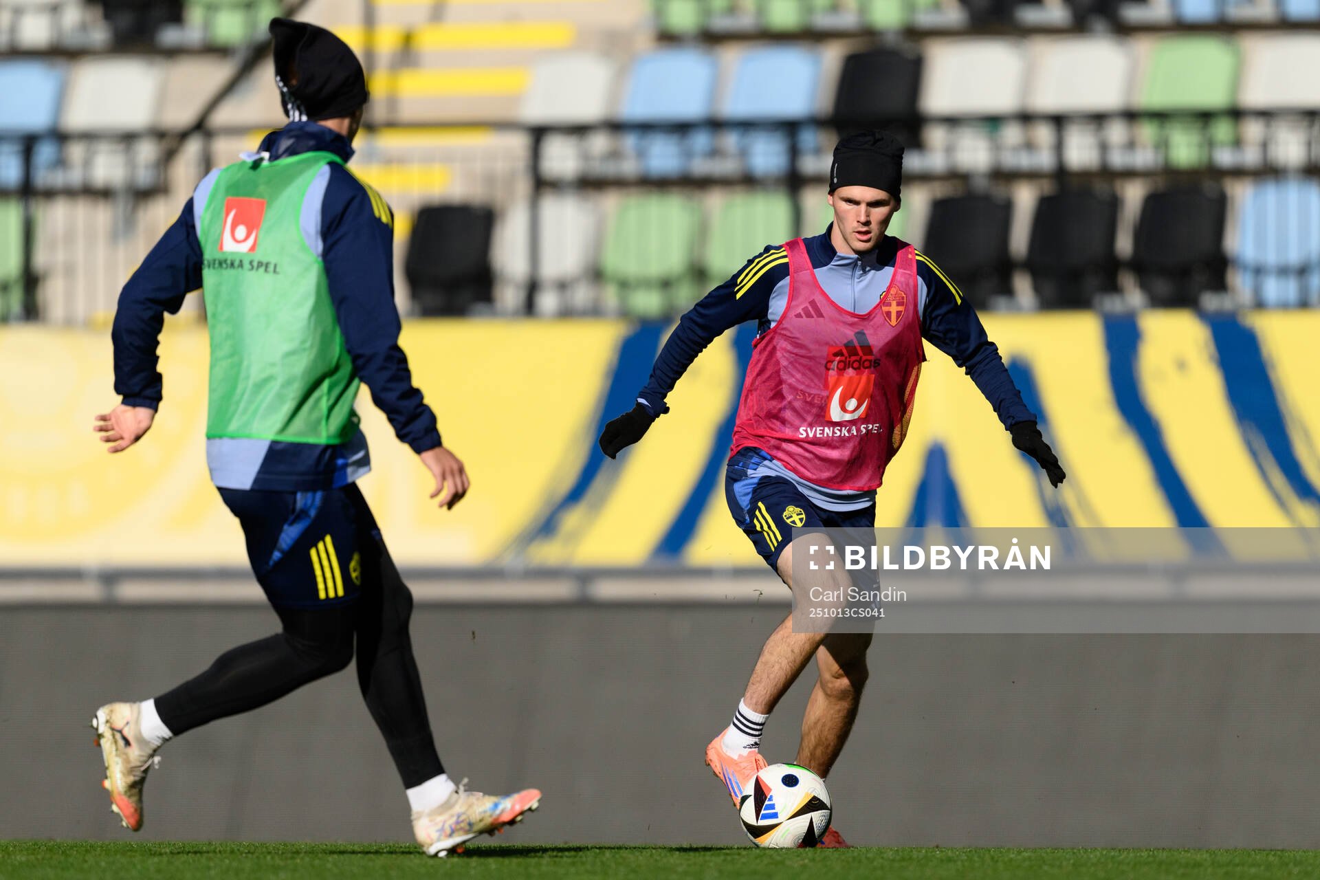 Williot Swedberg of the Swedish under-21 national football