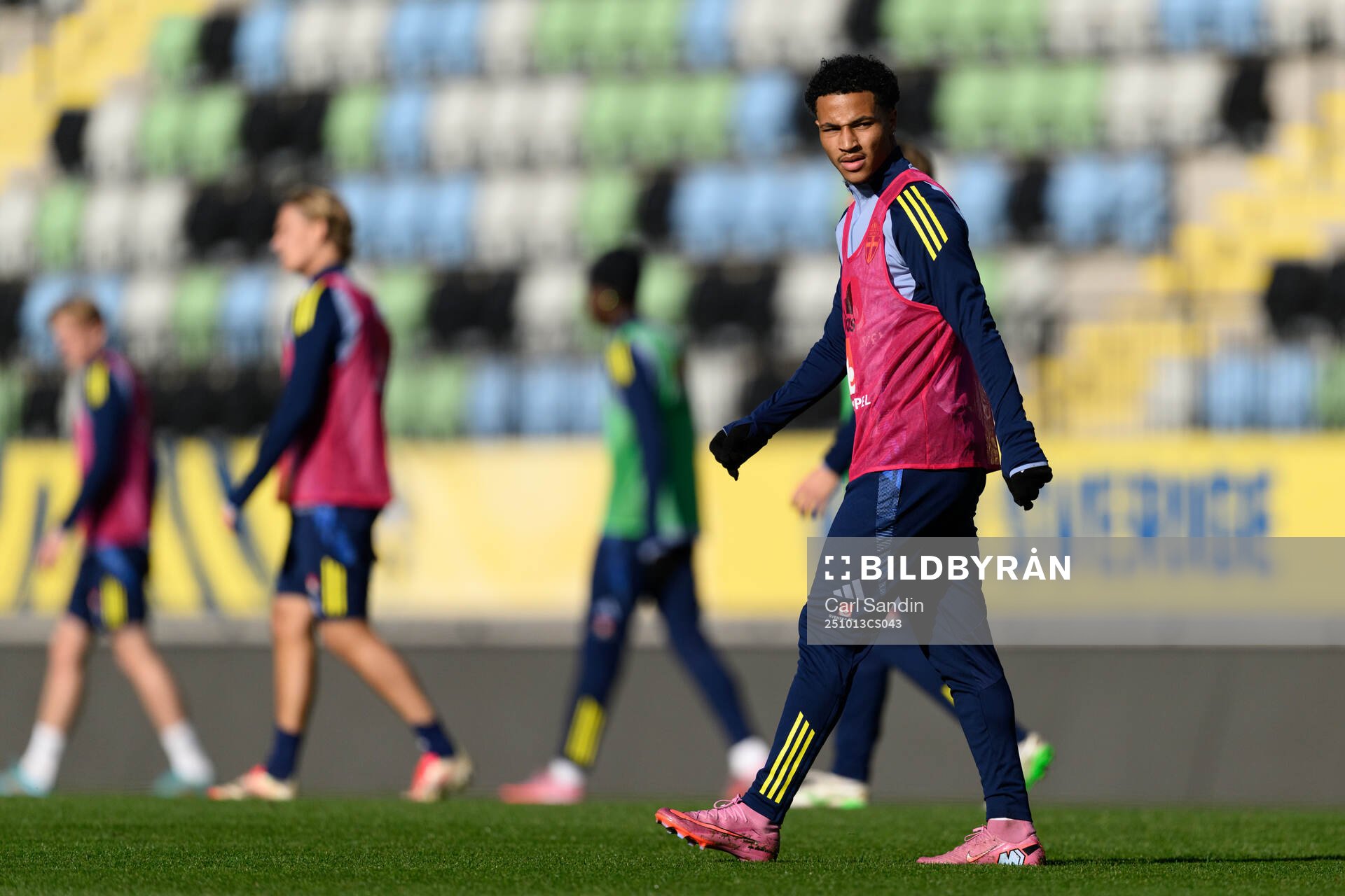 Momodou Sonko of the Swedish under-21 national football team