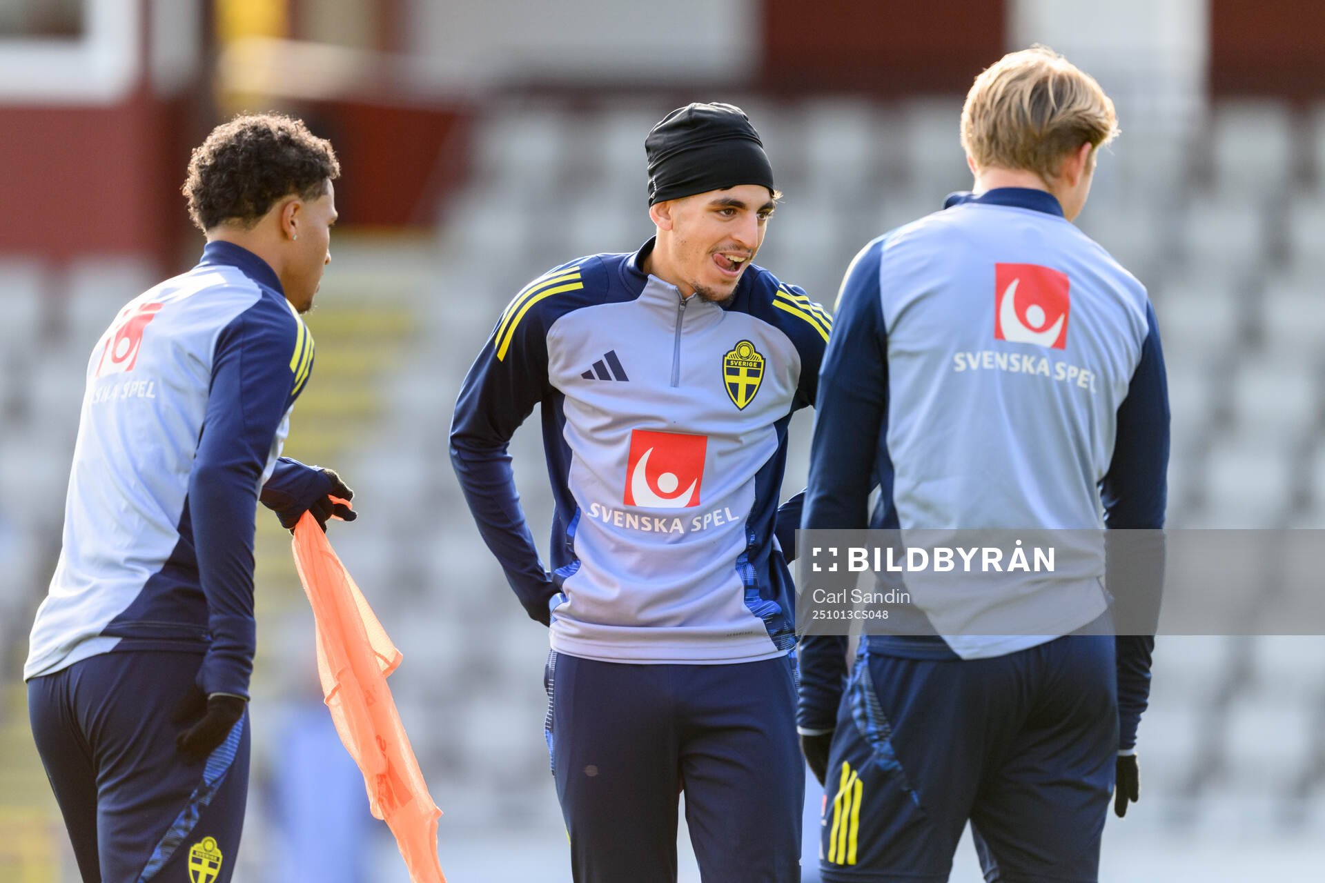 Taha Ayari of the Swedish under-21 national football team