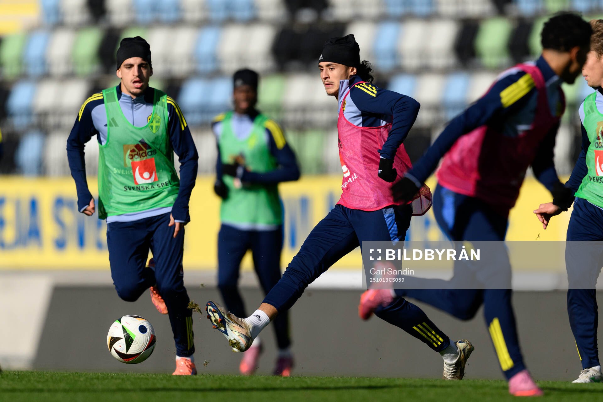 Taha Ayari and Amin Boudri of the Swedish under-21 national