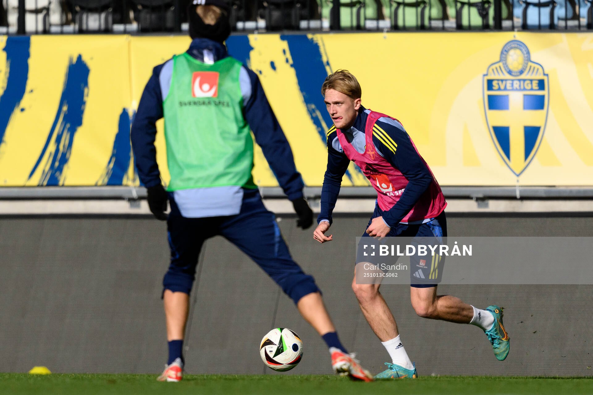 Olle Samuelsson of the Swedish under-21 national football