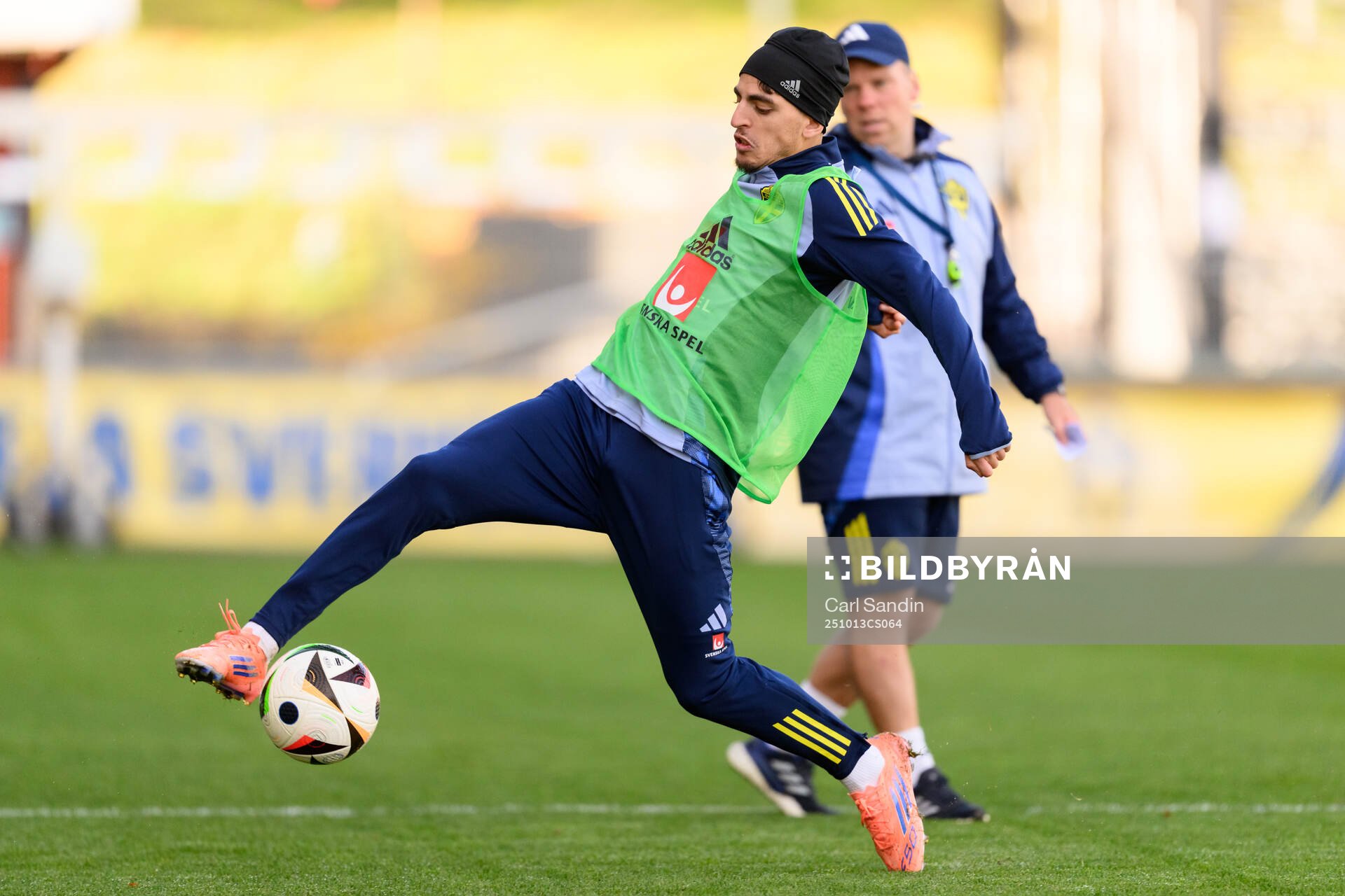 Taha Ayari of the Swedish under-21 national football team