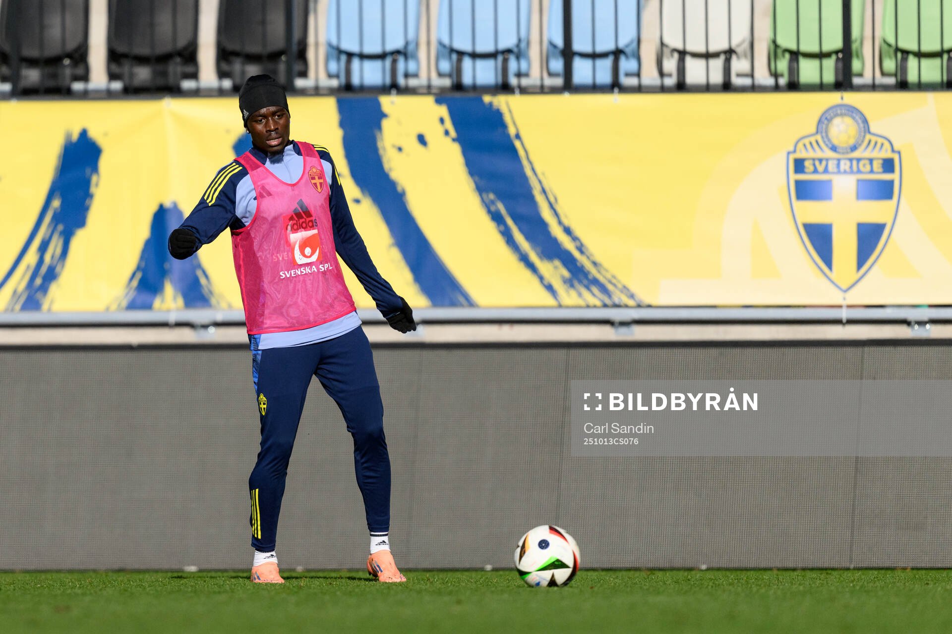 Genesis Antwi of the Swedish under-21 national football team