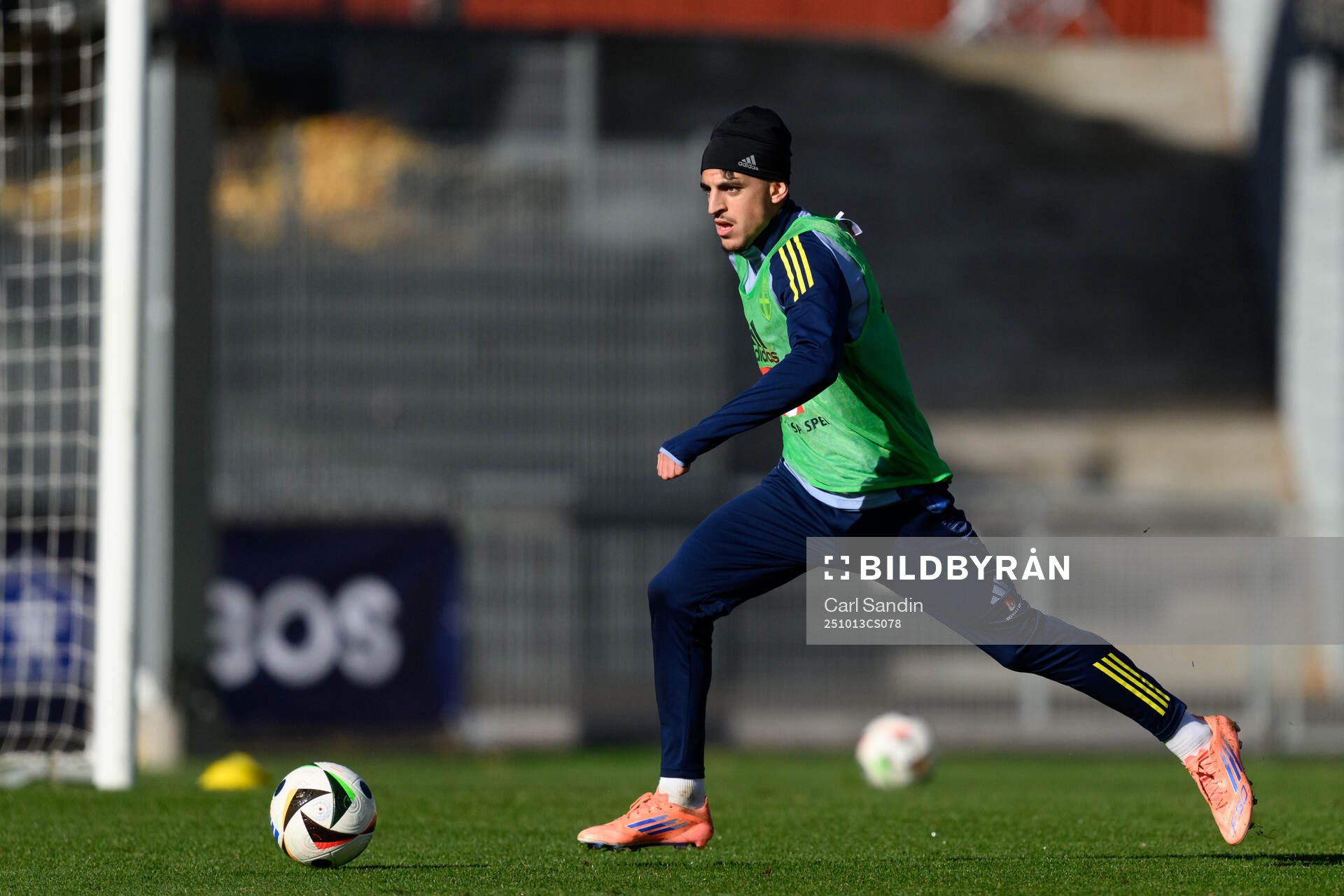 Taha Ayari of the Swedish under-21 national football team