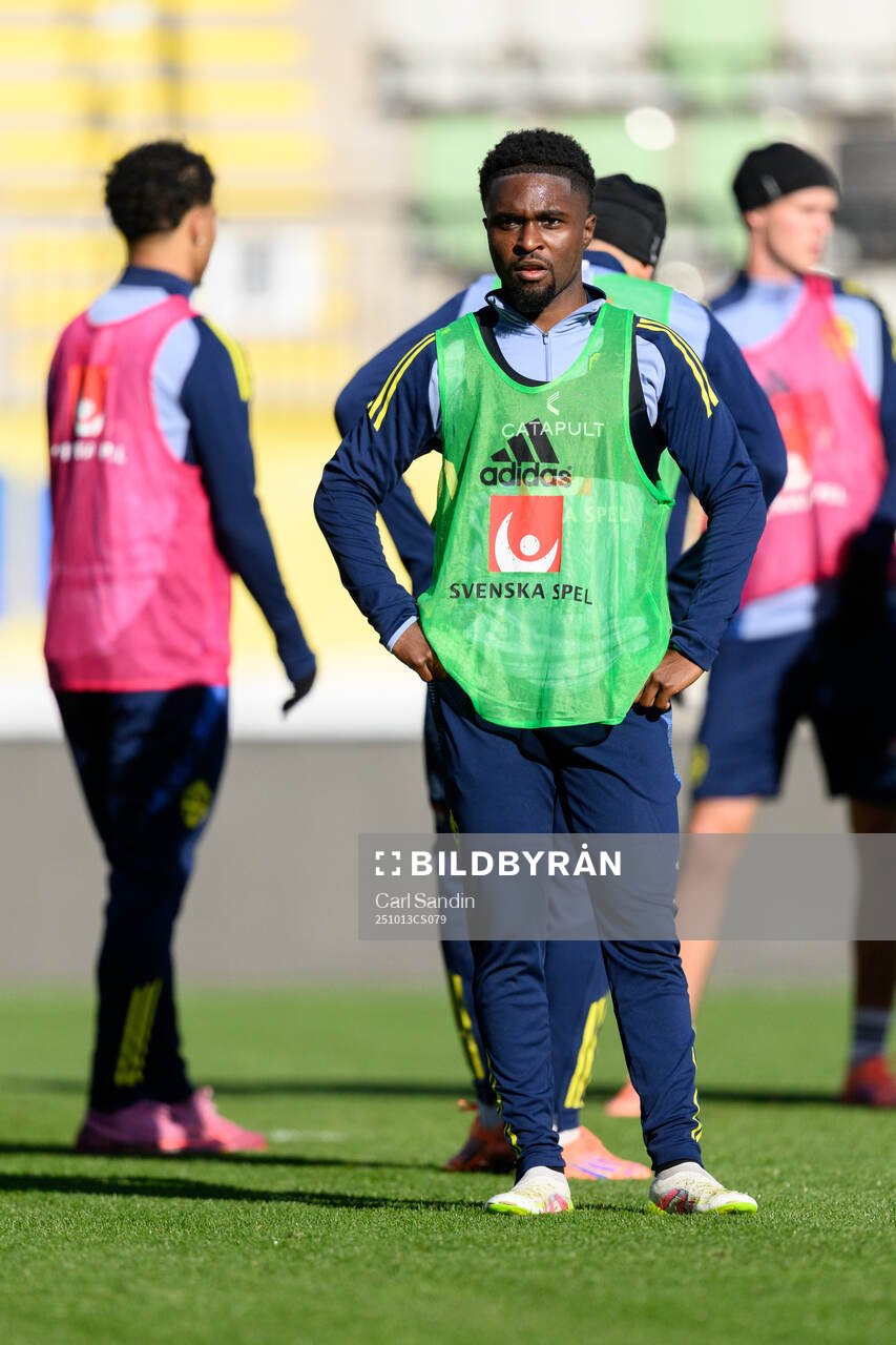 Jardell Kanga of the Swedish under-21 national football team