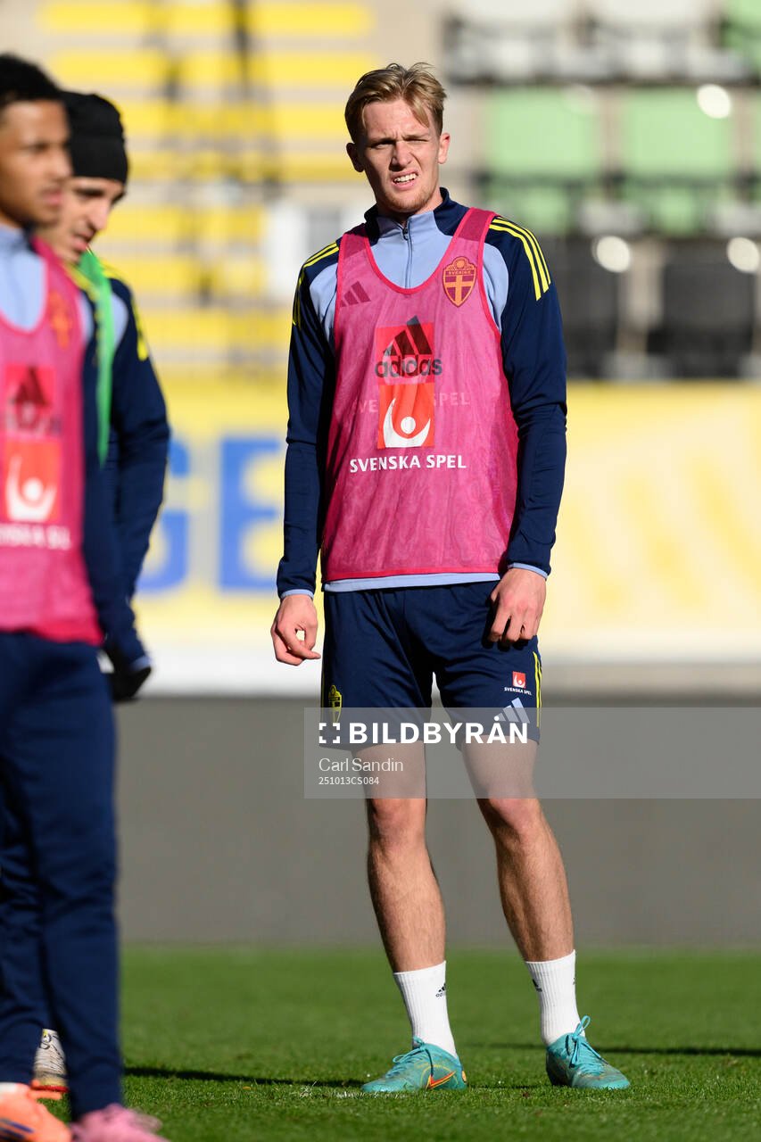 Olle Samuelsson of the Swedish under-21 national football