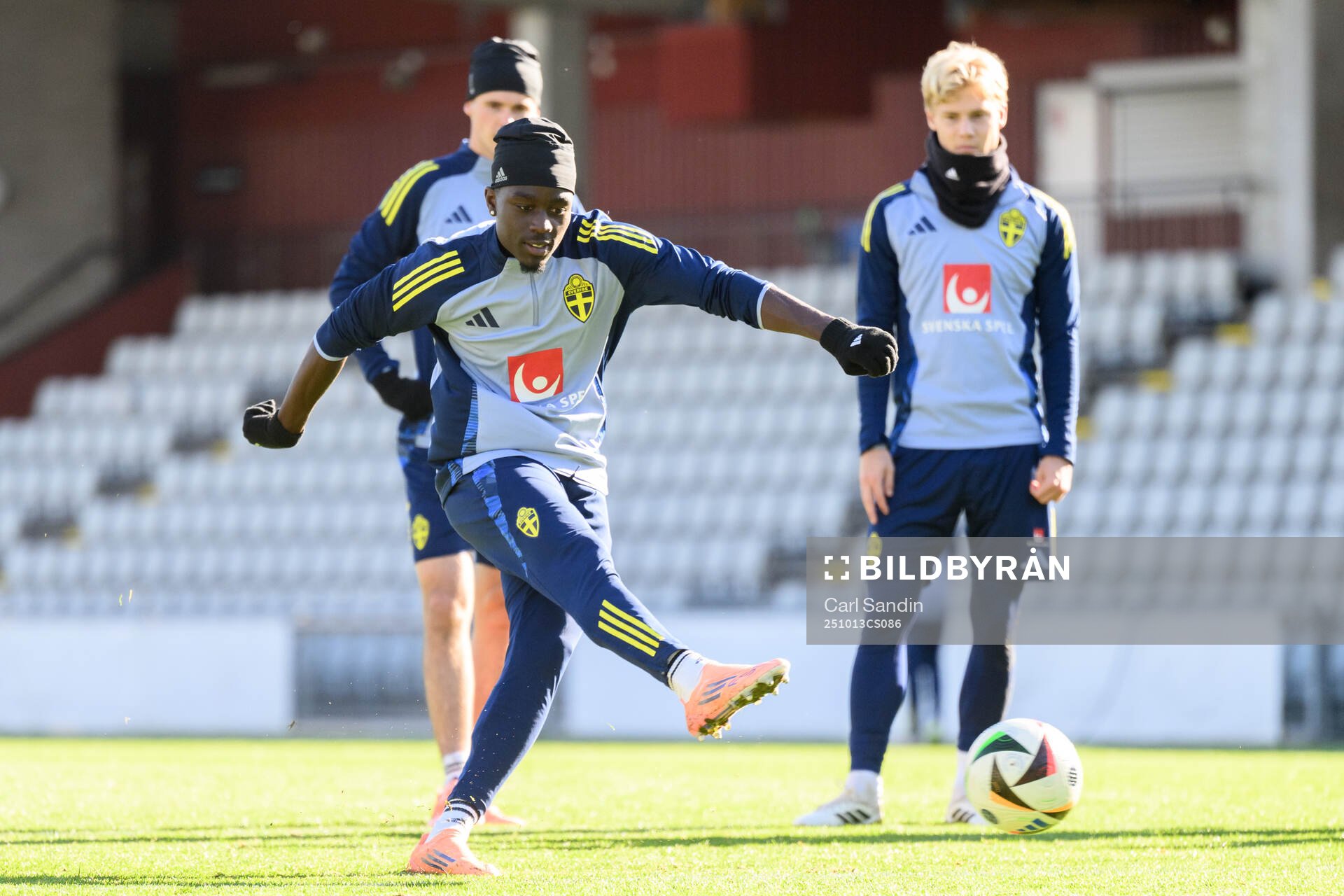Genesis Antwi of the Swedish under-21 national football team