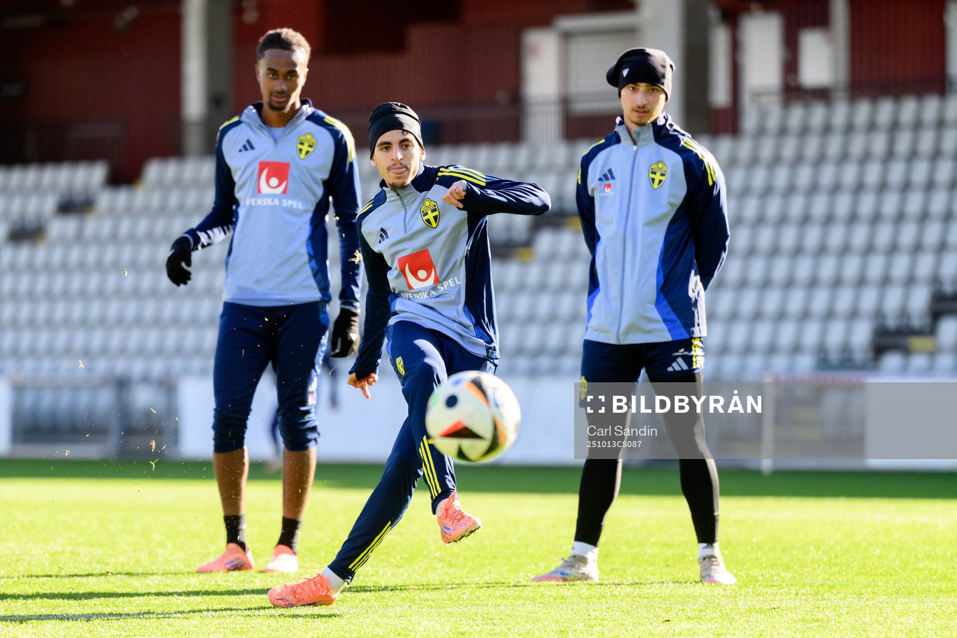 Taha Ayari of the Swedish under-21 national football team