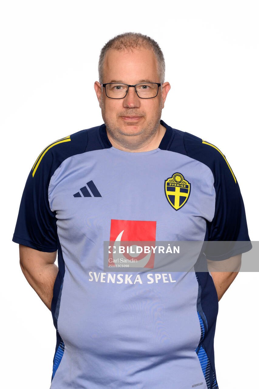 Kit manager Johan Hägglund poses for a portrait